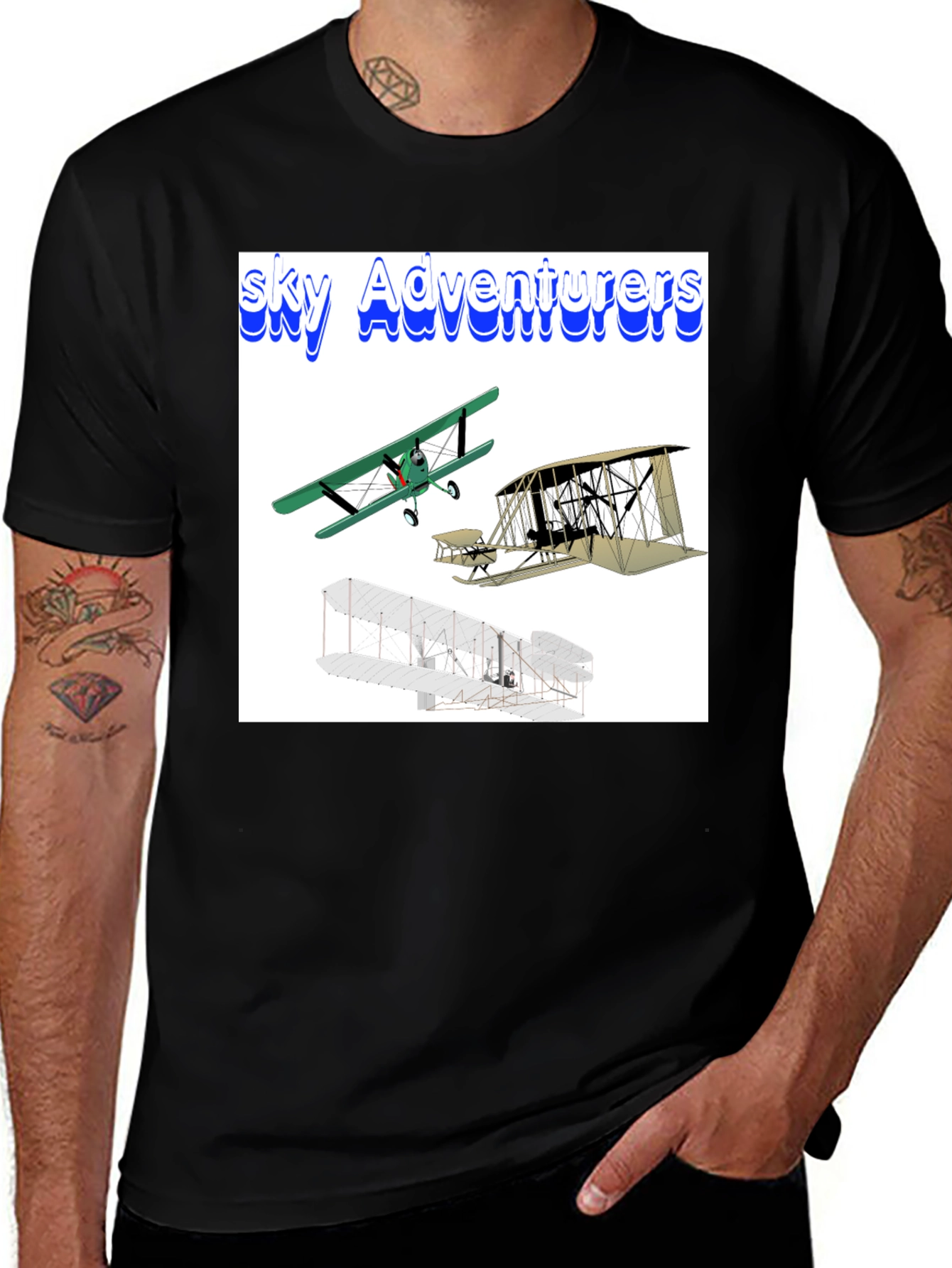 Sky Adventures T-Shirt - Airplane Designs