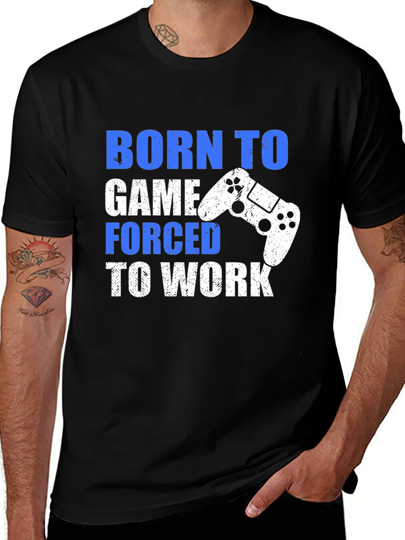 Variant 29 of Born to Game T-Shirt Funny Gamer Tee