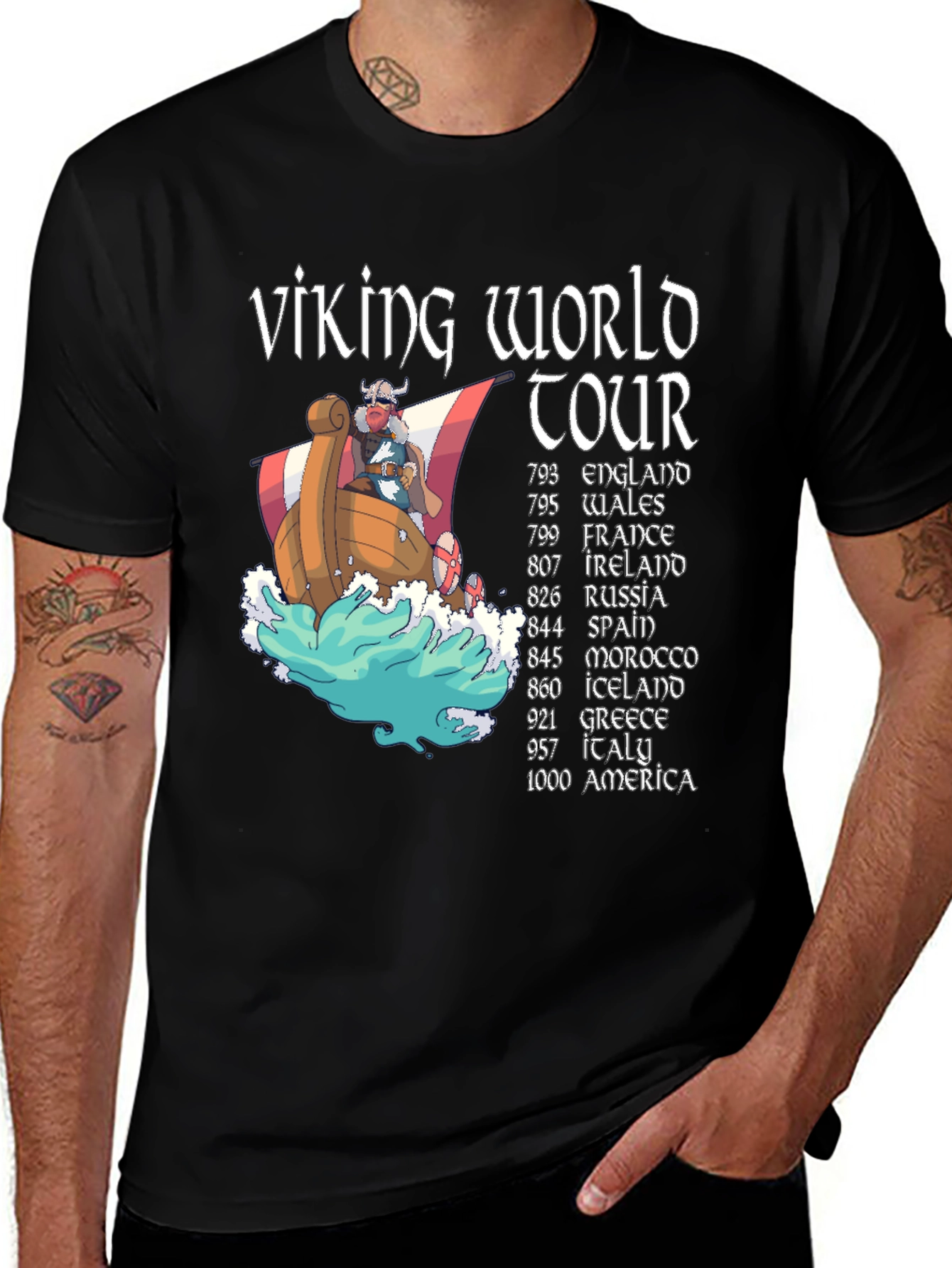 Viking World Tour Graphic T-Shirt
