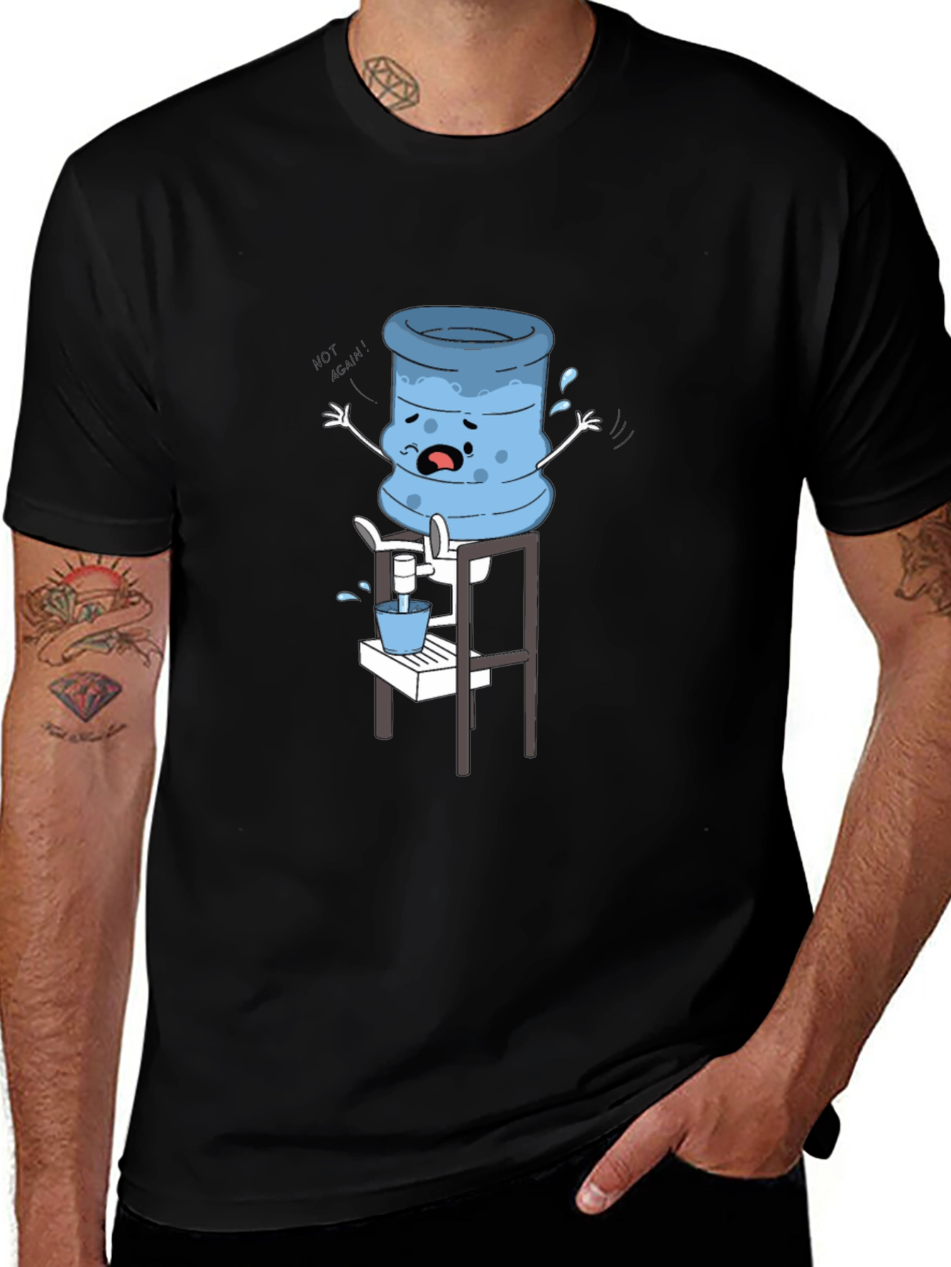 Variant 11 of Funny Water Cooler Cartoon T-Shirt