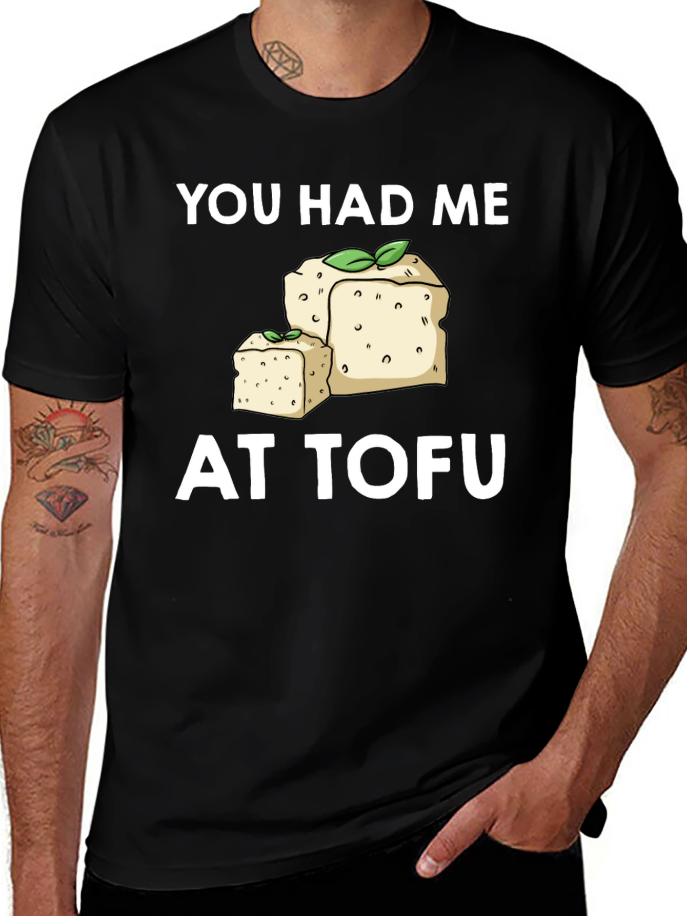 Variant 28 of You Had Me at Tofu Graphic Tee