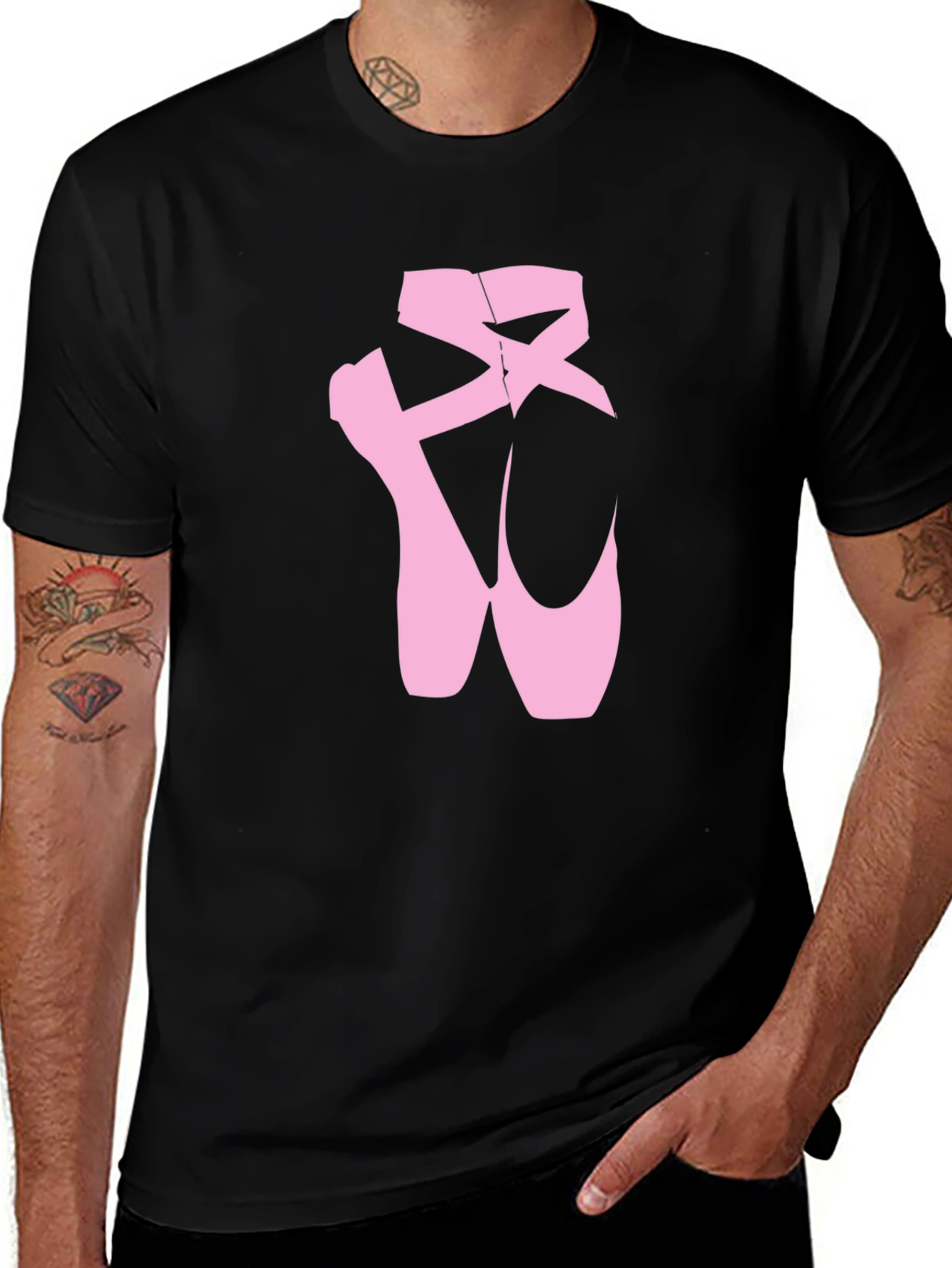 Variant 2 of Ballet Shoes Graphic Tee - Black T-Shirt