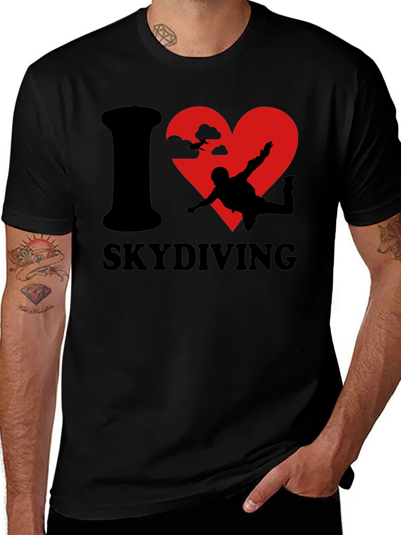 Variant 13 of I Love Skydiving T-Shirt