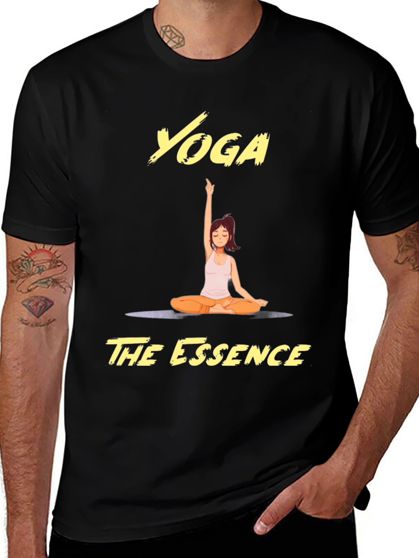 Variant 11 of Yoga The Essence Tee - Black T-Shirt