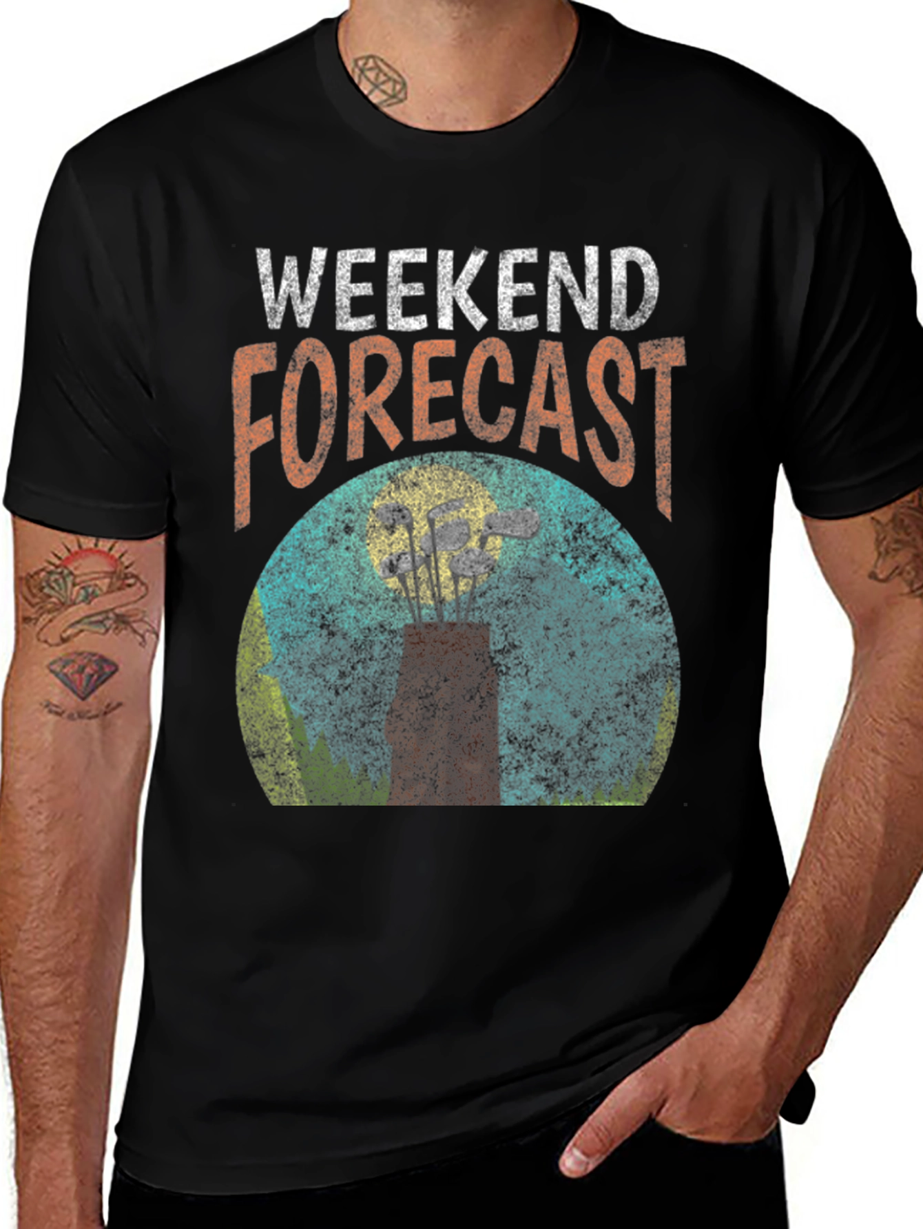 Variant 14 of Weekend Forecast Golf T-Shirt