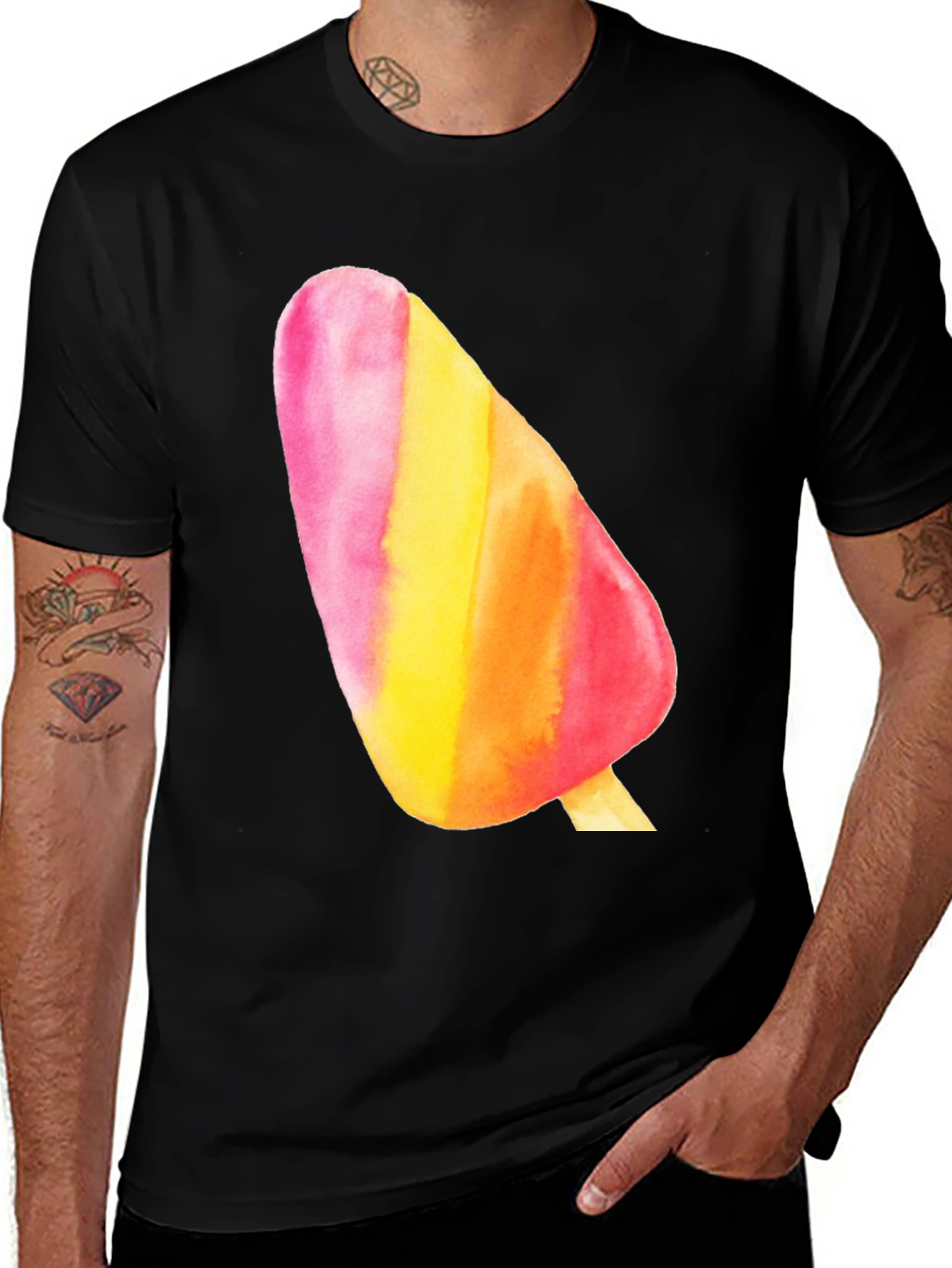 Variant 21 of Retro Popsicle Graphic Tee - Summer Fun Shirt