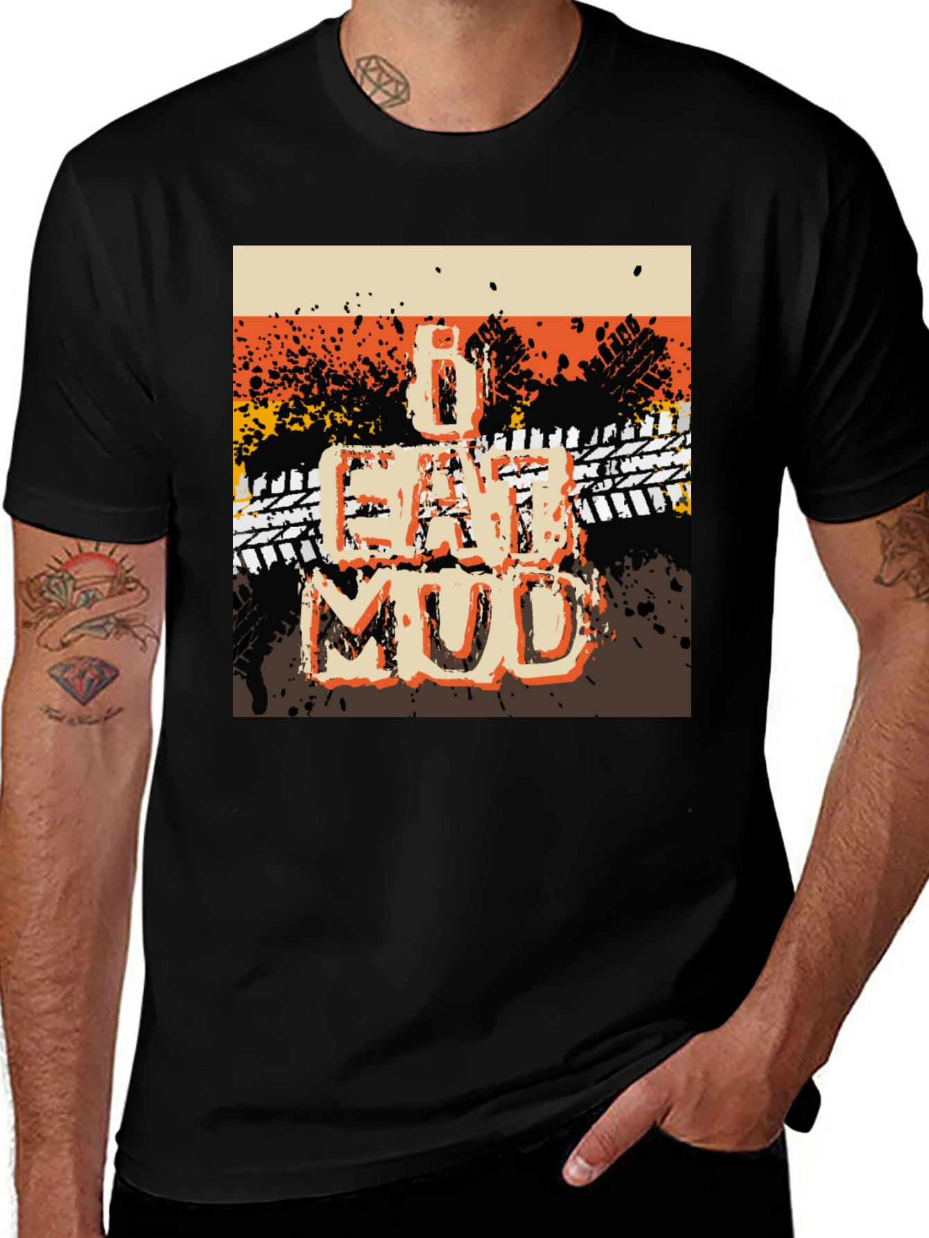 Variant 19 of I Eat Mud Graphic Tee - Off-Road Adventure T-Shirt