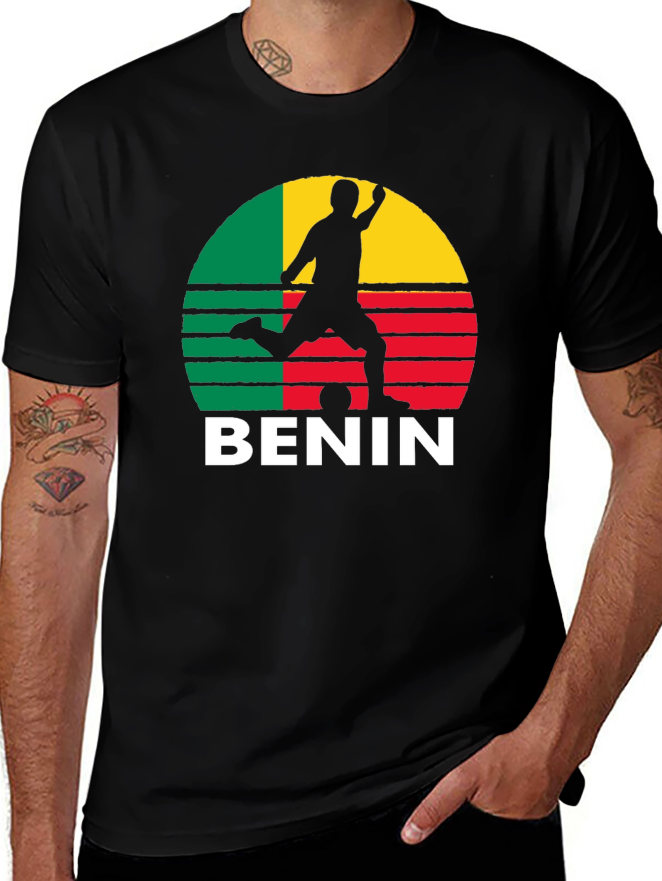 Benin Flag Soccer T-Shirt