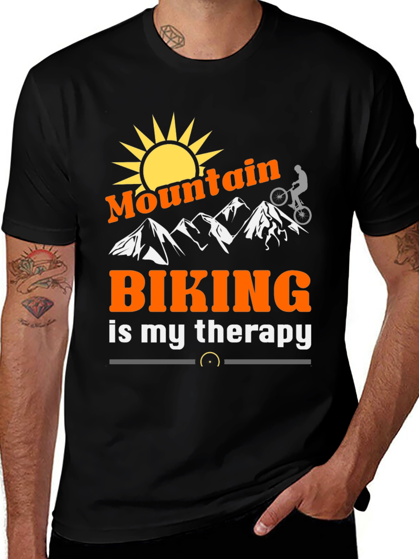 Variant 7 of Mountain Biking Therapy T-Shirt