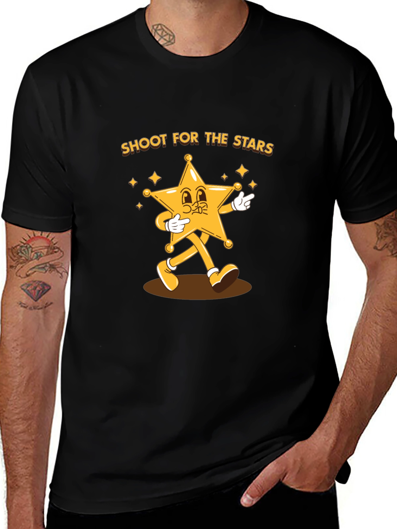 Variant 3 of Shoot for the Stars Graphic T-Shirt