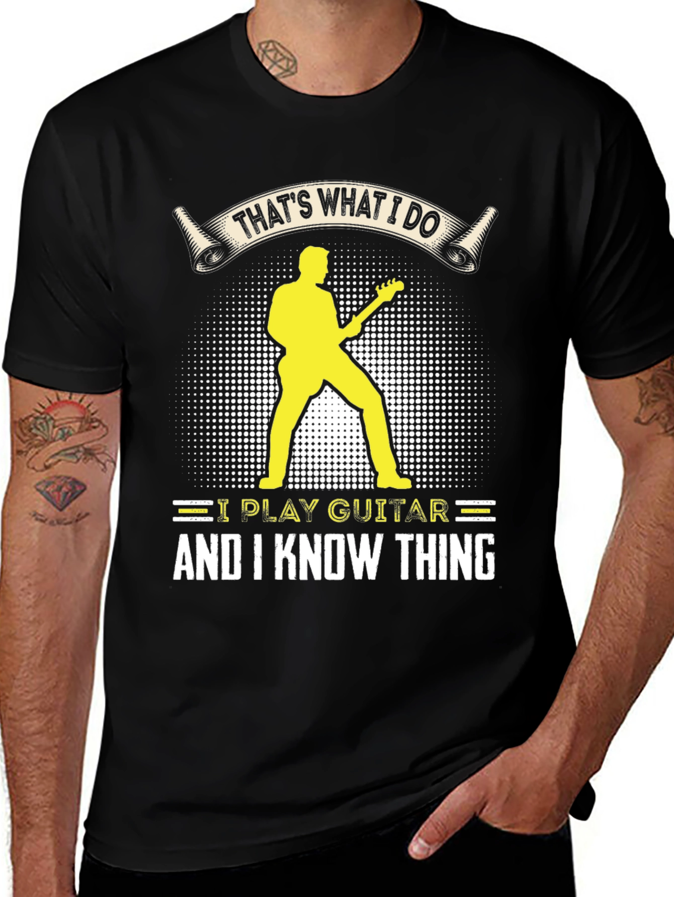 Variant 23 of That's What I Do I Play Guitar T-Shirt