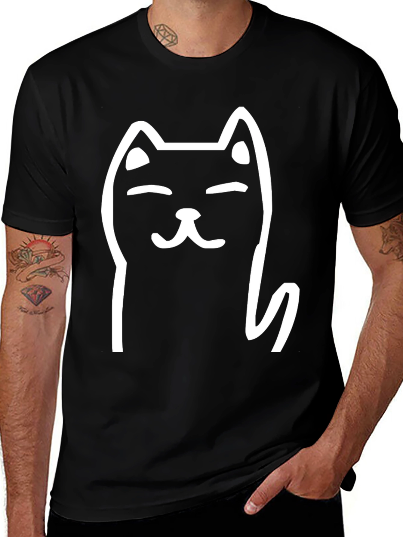 Variant 15 of Cool Cat Graphic T-Shirt