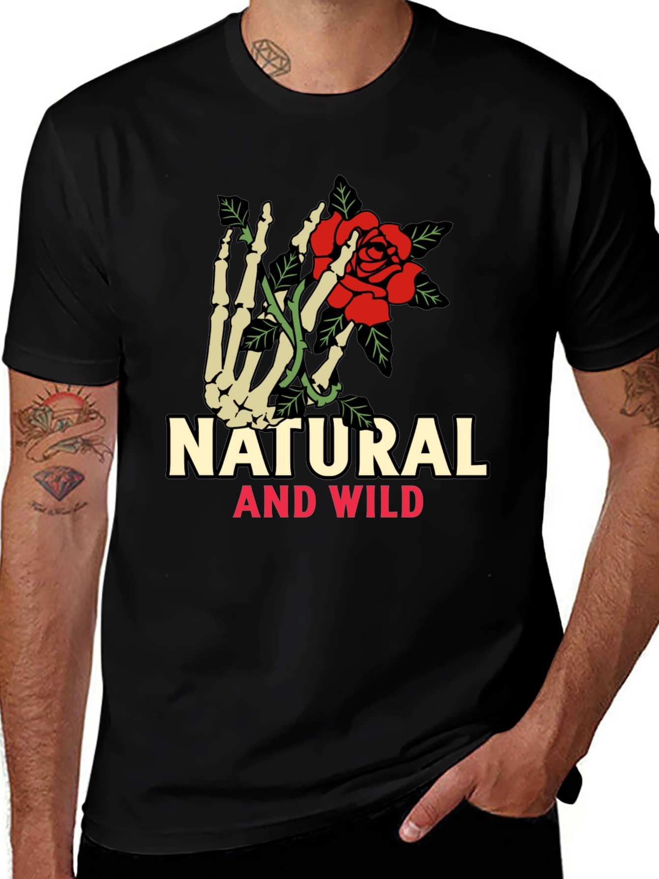 Variant 30 of Natural & Wild Skeleton Rose T-Shirt