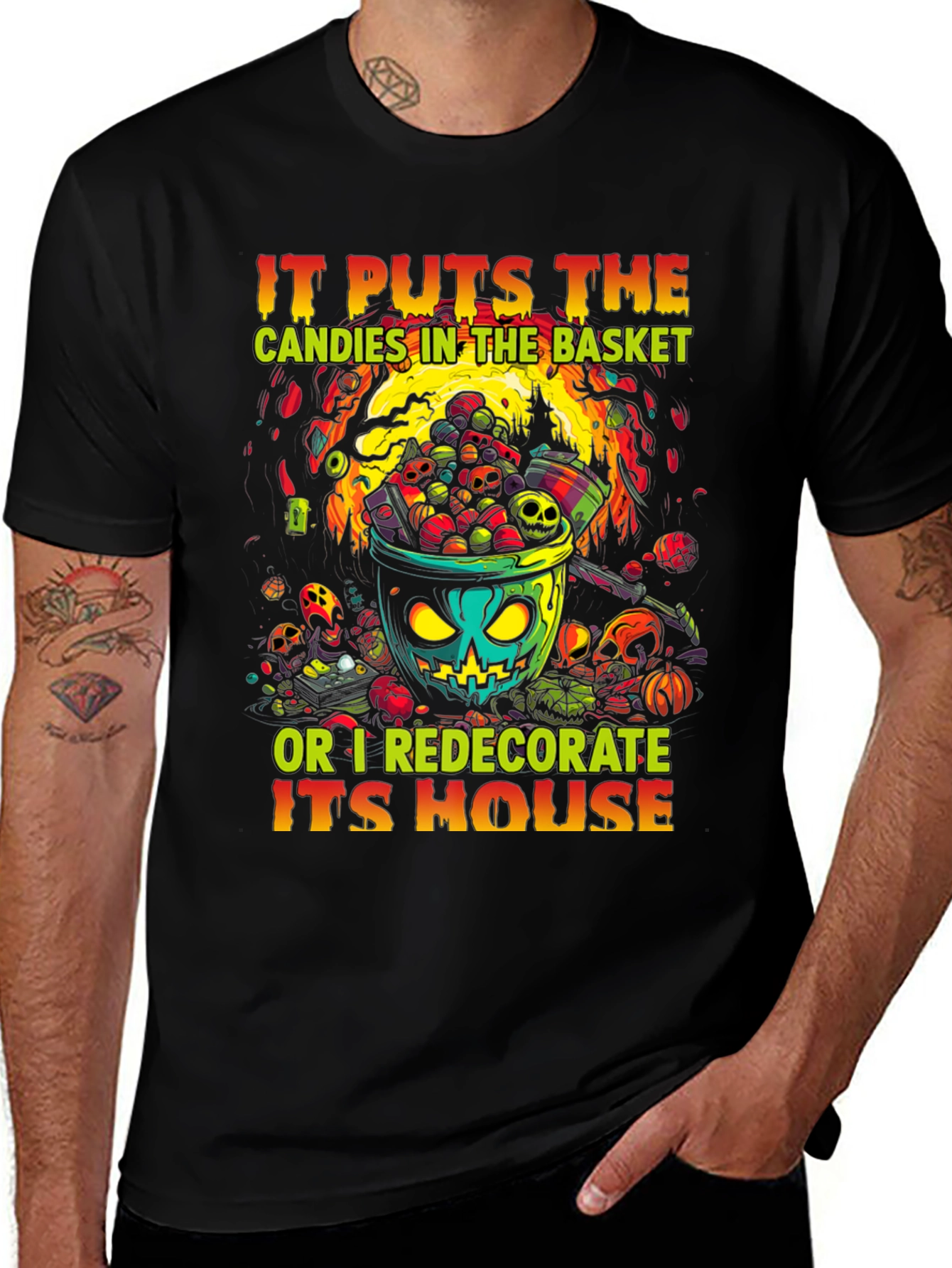 Halloween Candy Basket T-Shirt