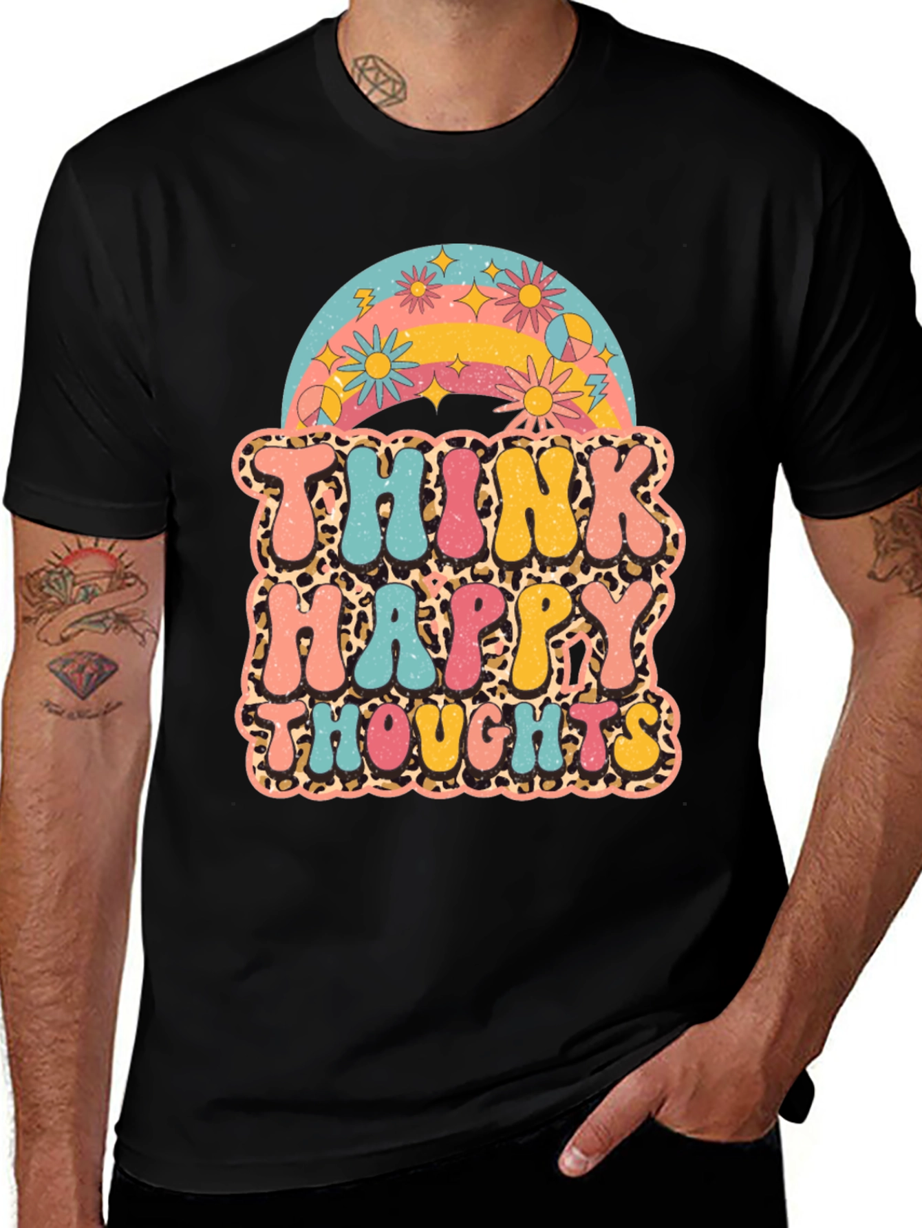 Variant 27 of Think Happy Thoughts Graphic T-Shirt