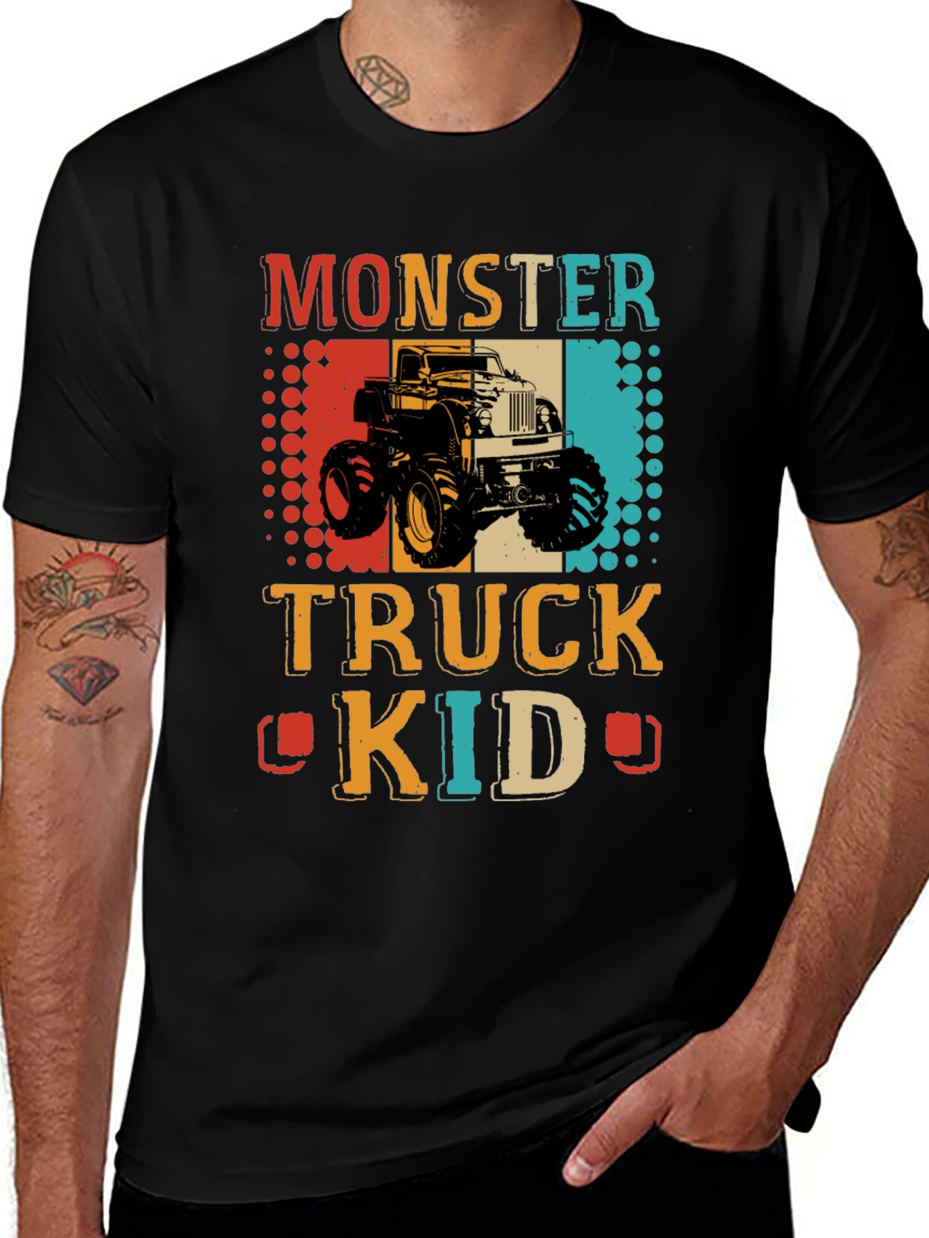 Variant 8 of Monster Truck Kid Graphic T-Shirt