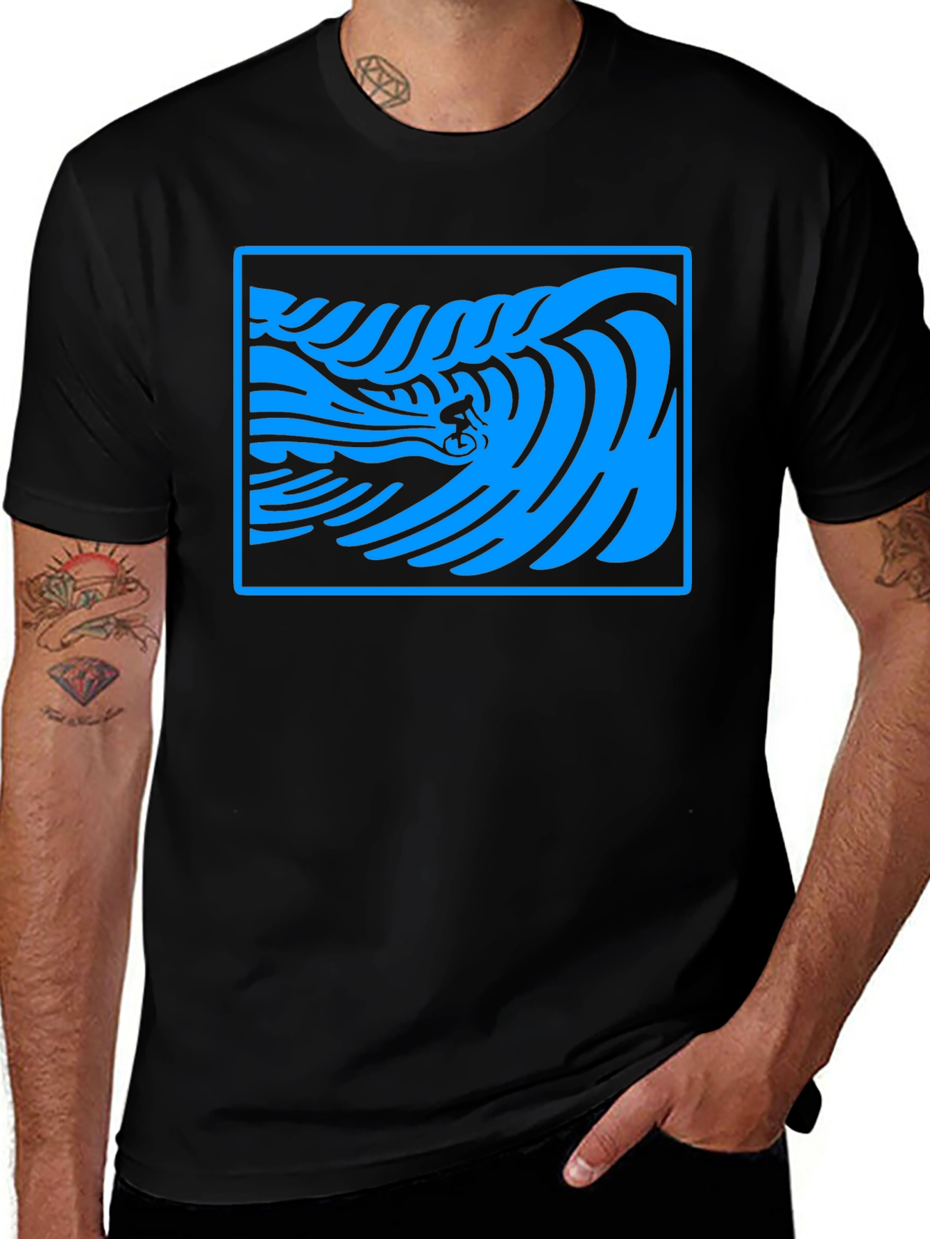 Variant 8 of Surf Wave Rider Graphic T-Shirt