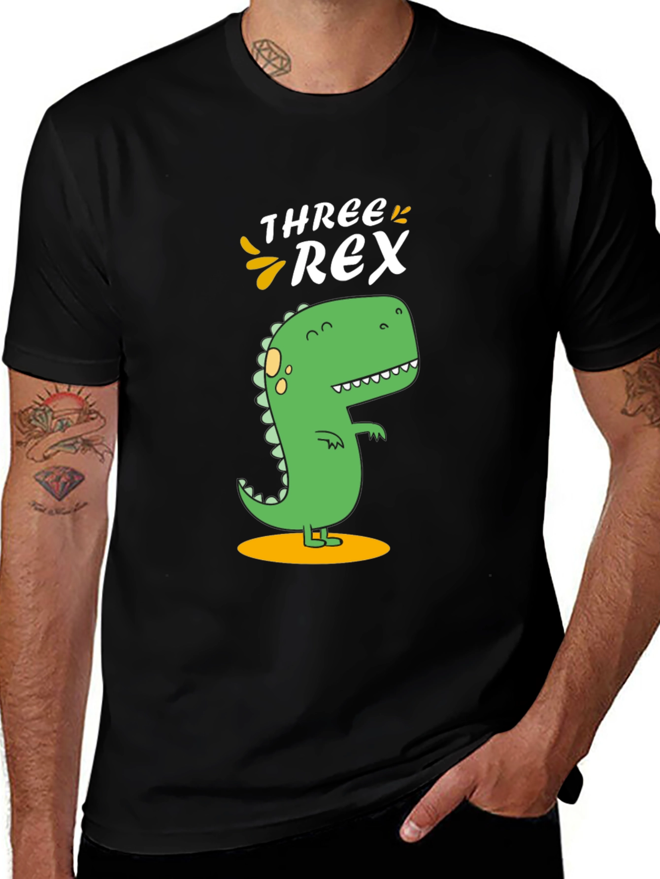 Variant 30 of Three Rex T-Shirt - Cute Dinosaur Birthday Tee