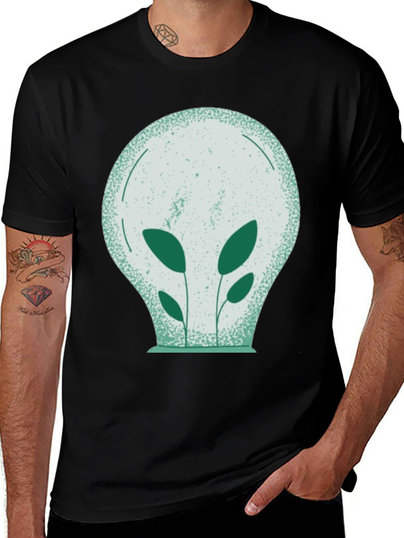 Variant 7 of Eco-Friendly Plant Bulb Graphic Tee