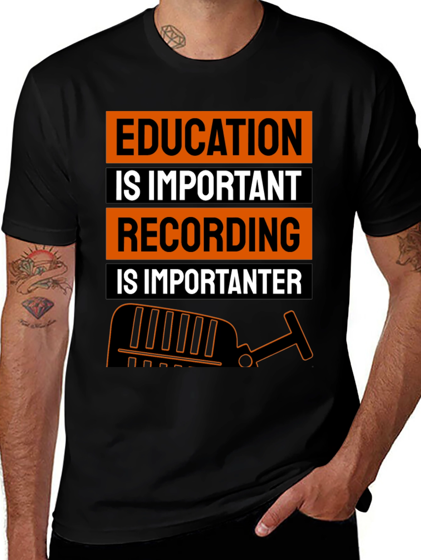 Education vs. Recording T-Shirt