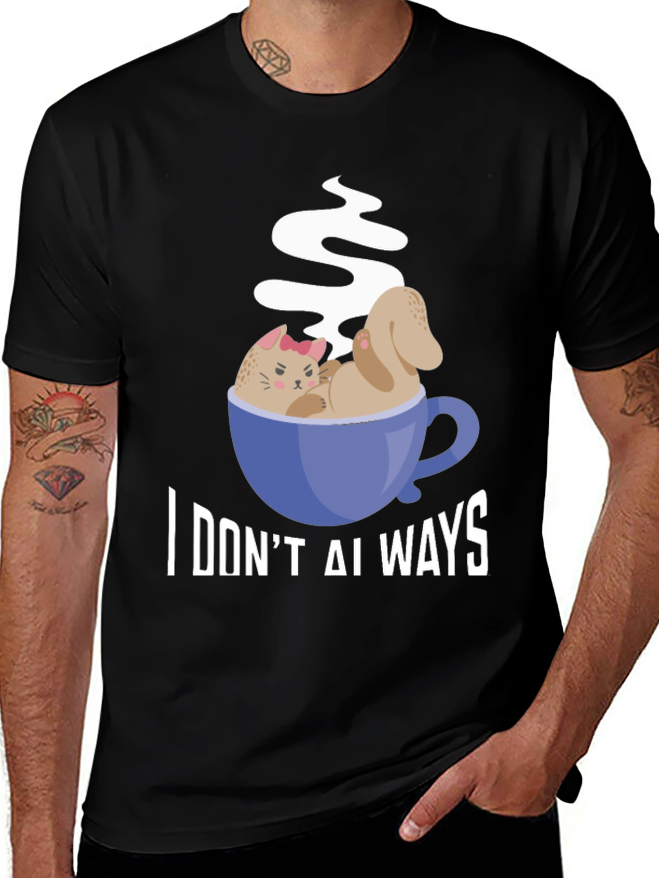 Variant 14 of I Don't Always Drink Coffee Cat & Dog T-Shirt