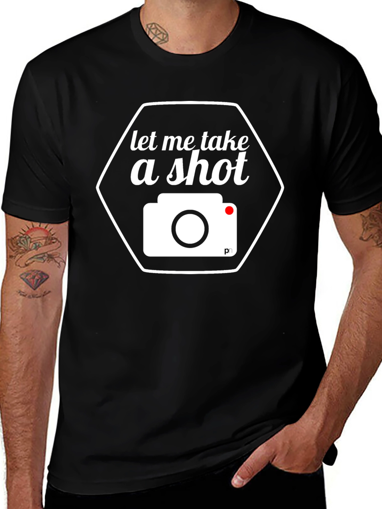 Variant 12 of Let Me Take A Shot Black Graphic Tee