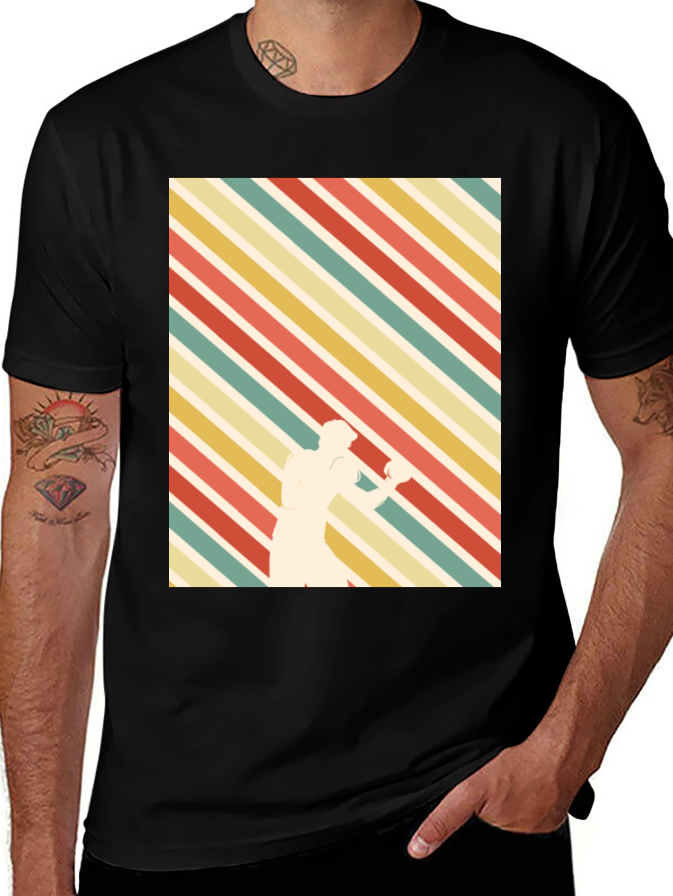 Variant 6 of Retro Bowling Strike Graphic Tee - Men's Short Sleeve