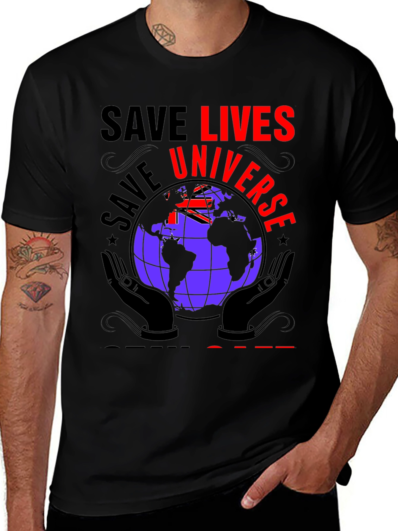 Variant 14 of Save Lives Universe Graphic T-Shirt