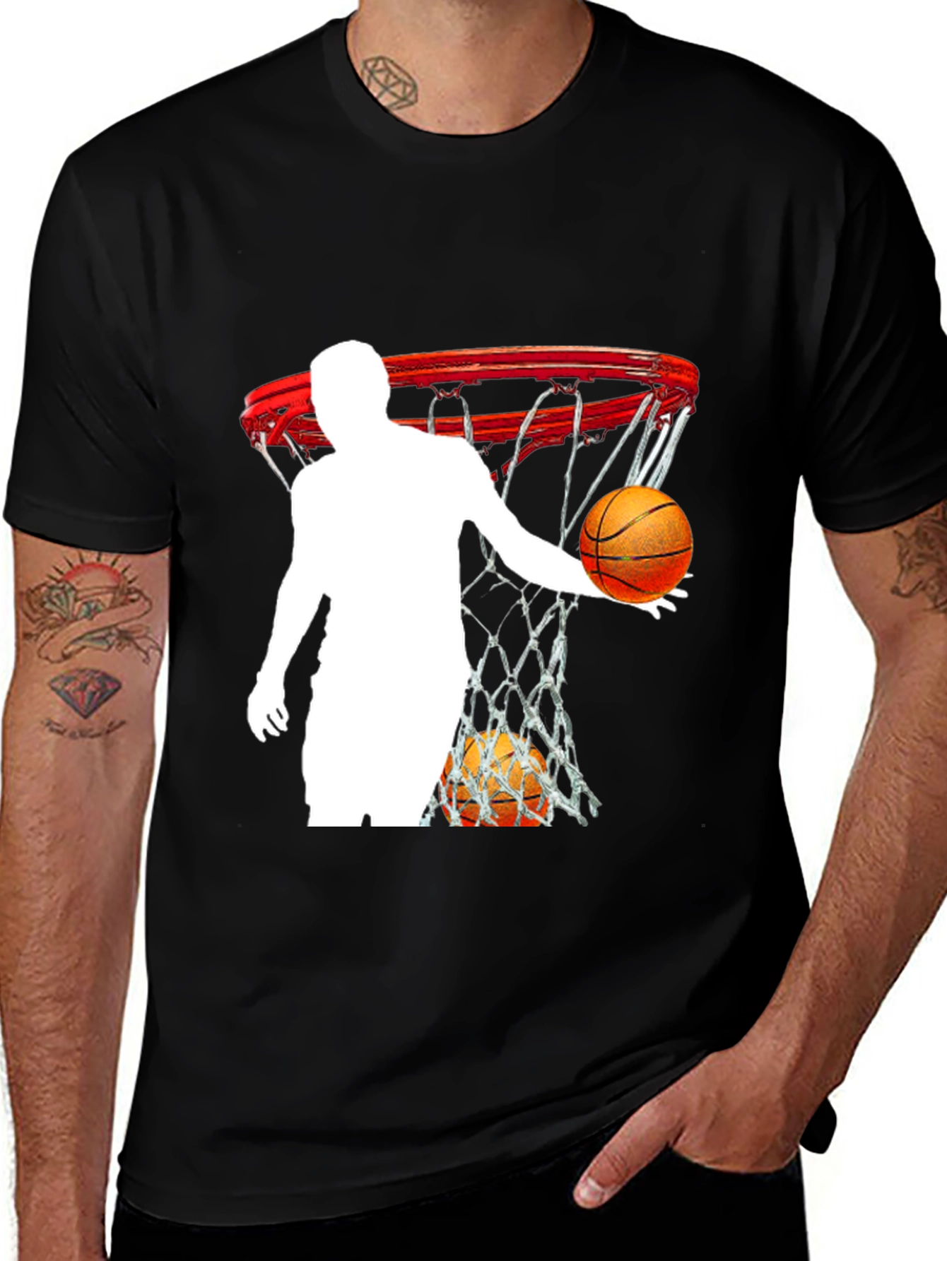 Variant 17 of Basketball Player Graphic Tee