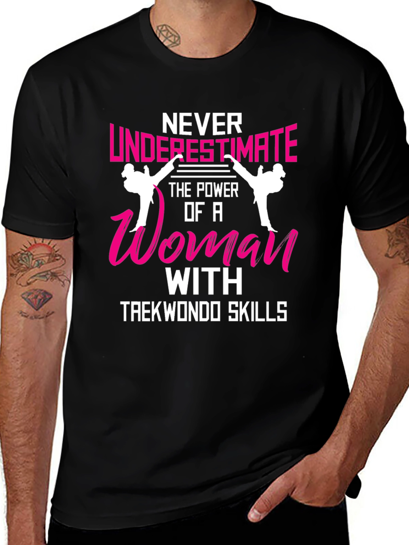 Variant 28 of Woman Taekwondo Skills T-Shirt