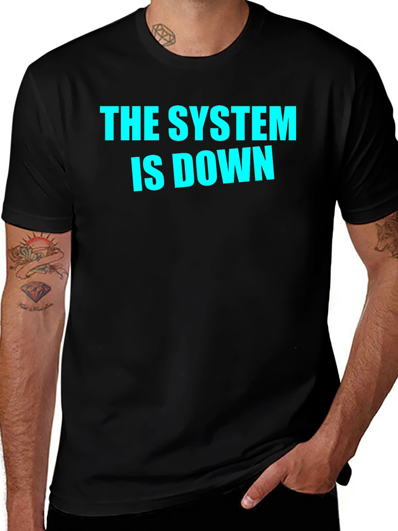 Variant 30 of The System Is Down Graphic T-Shirt