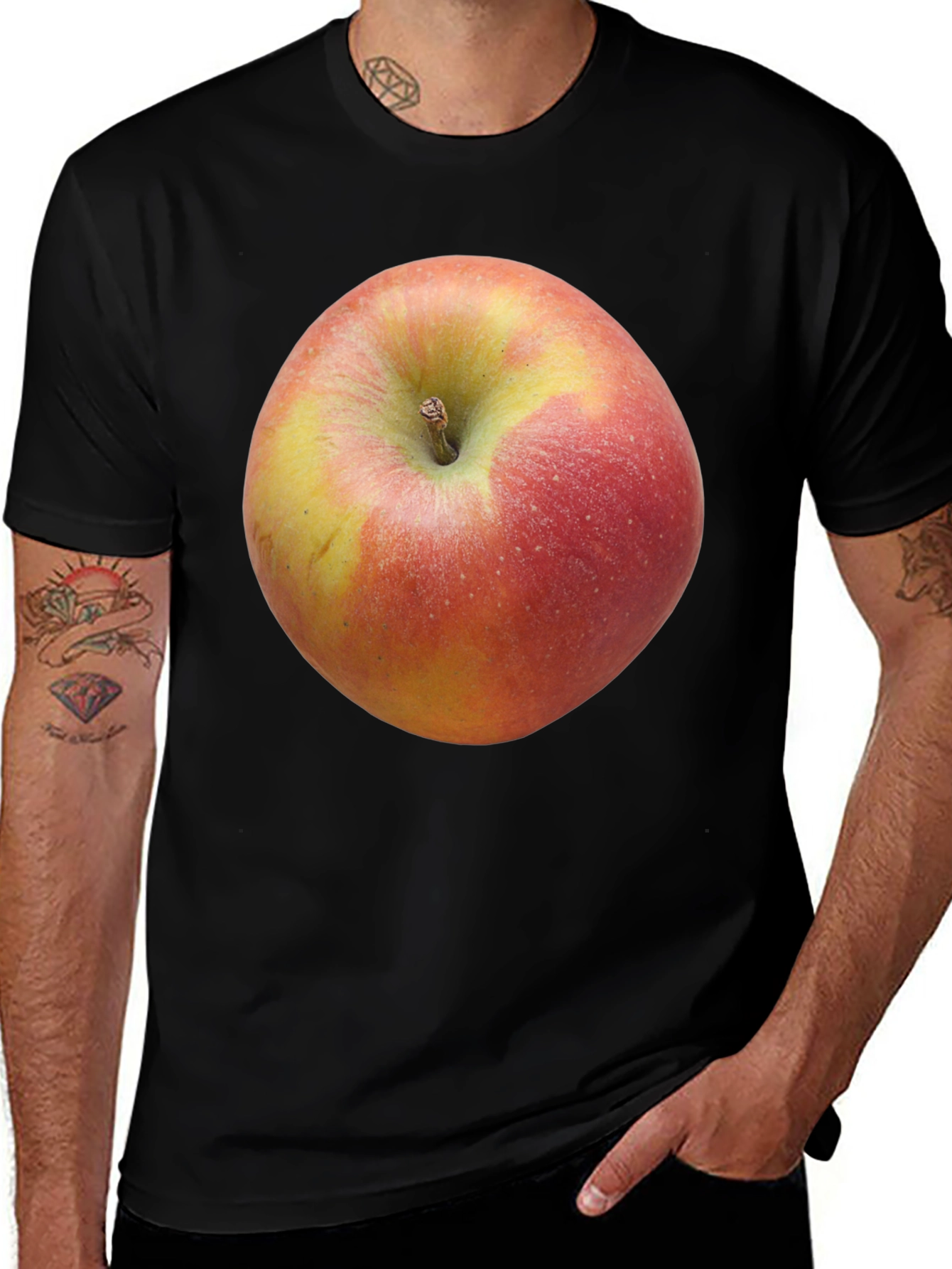Variant 12 of Apple Graphic T-Shirt - Fresh Fruit Design