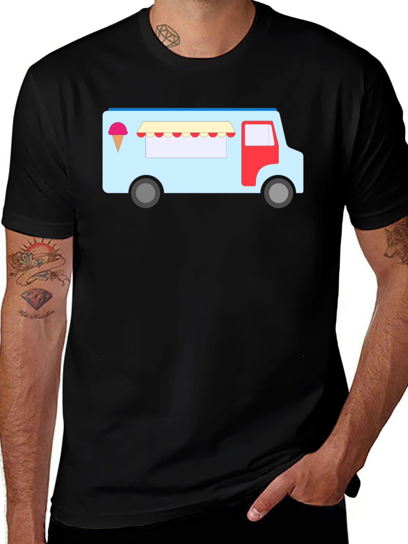 Variant 11 of Ice Cream Truck Graphic Tee - Fun & Unique T-Shirt