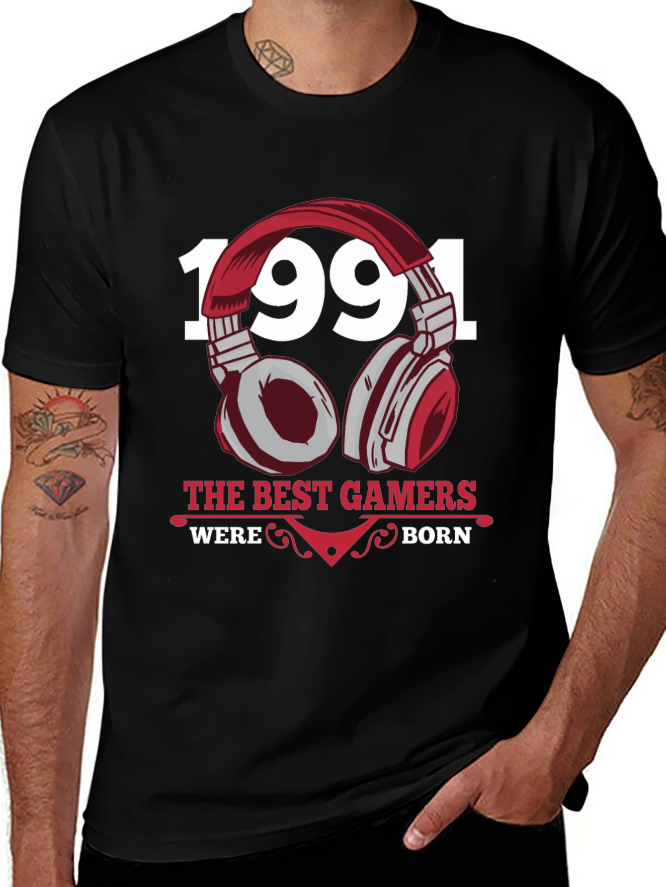 Variant 6 of Gamer T-Shirt - Best Gamers Were Born in 1991