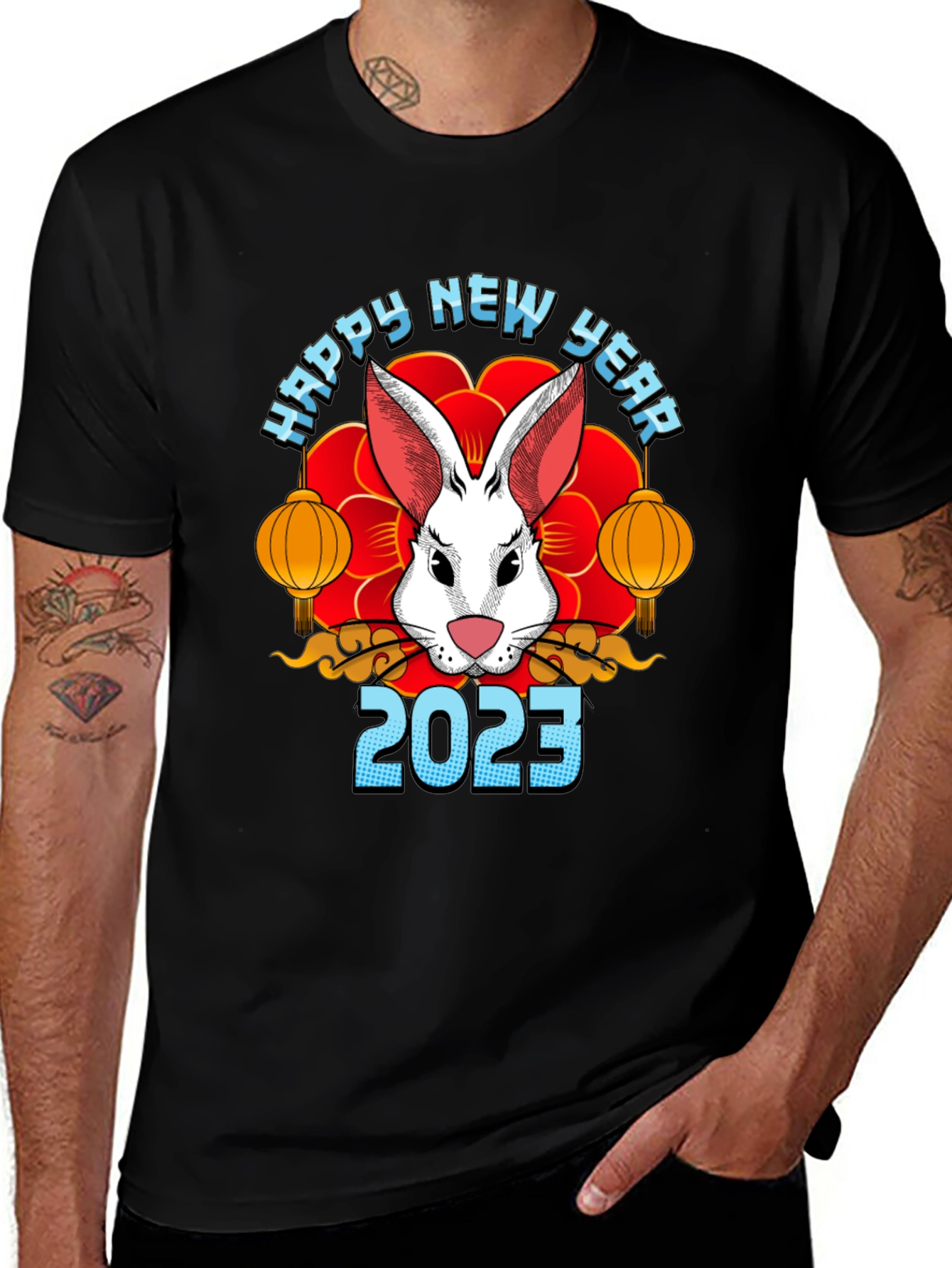 Variant 8 of Happy New Year 2023 Rabbit T-Shirt