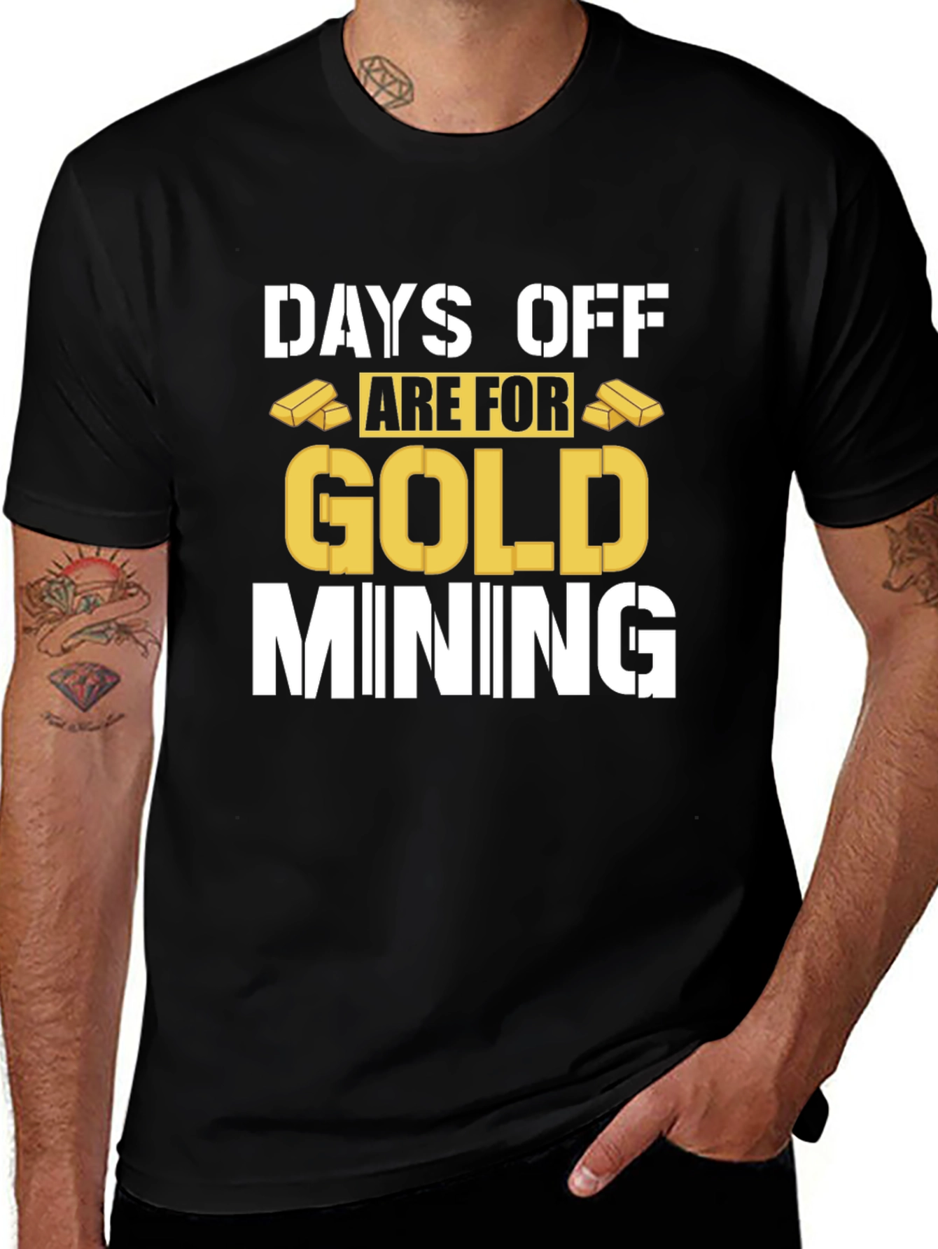 Variant 22 of Gold Mining Days Off Tee - Funny Graphic T-Shirt