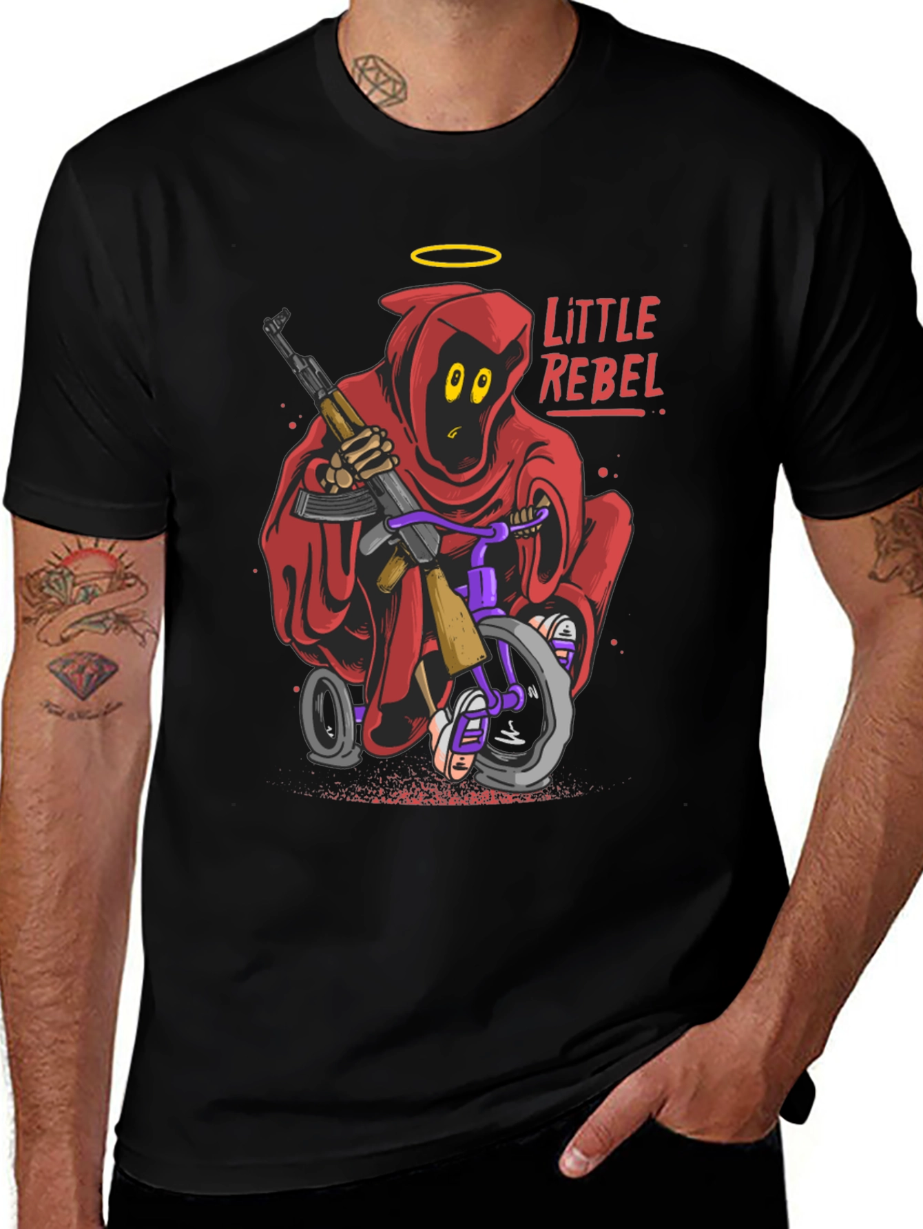 Variant 14 of Little Rebel Graphic T-Shirt - Edgy Streetwear