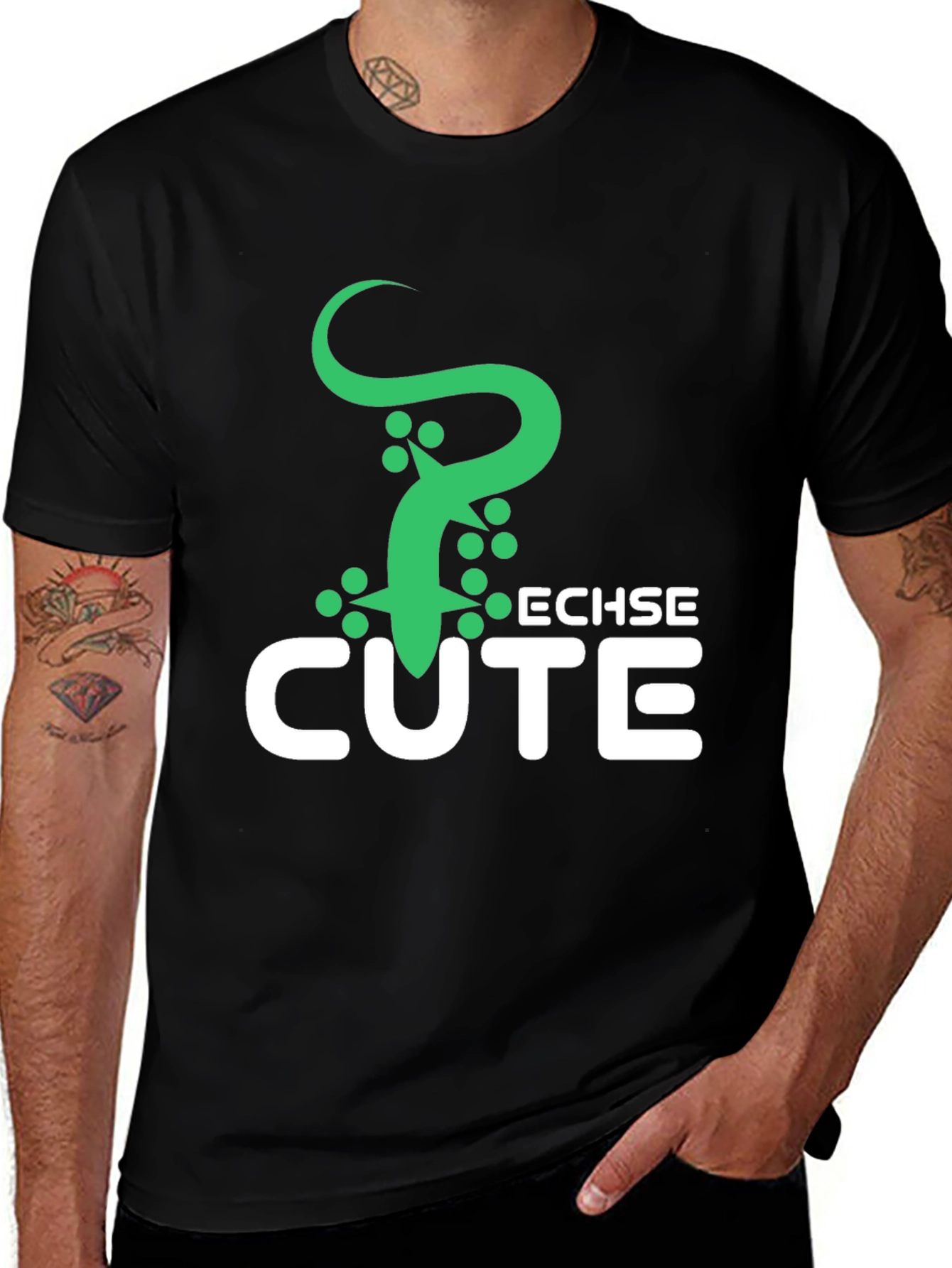 Variant 8 of Echse Cute Lizard Graphic T-Shirt