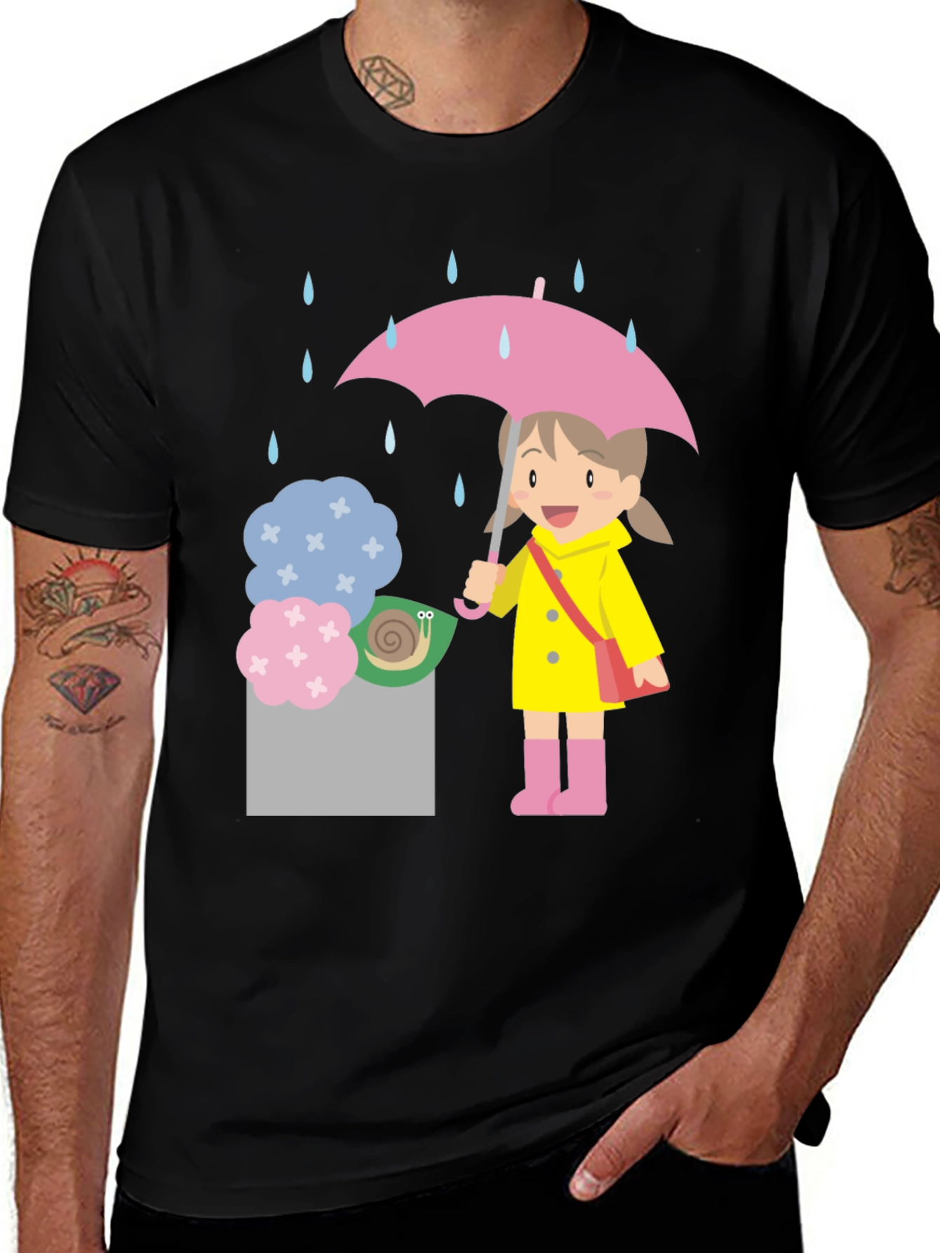 Variant 27 of Rainy Day Cartoon T-Shirt