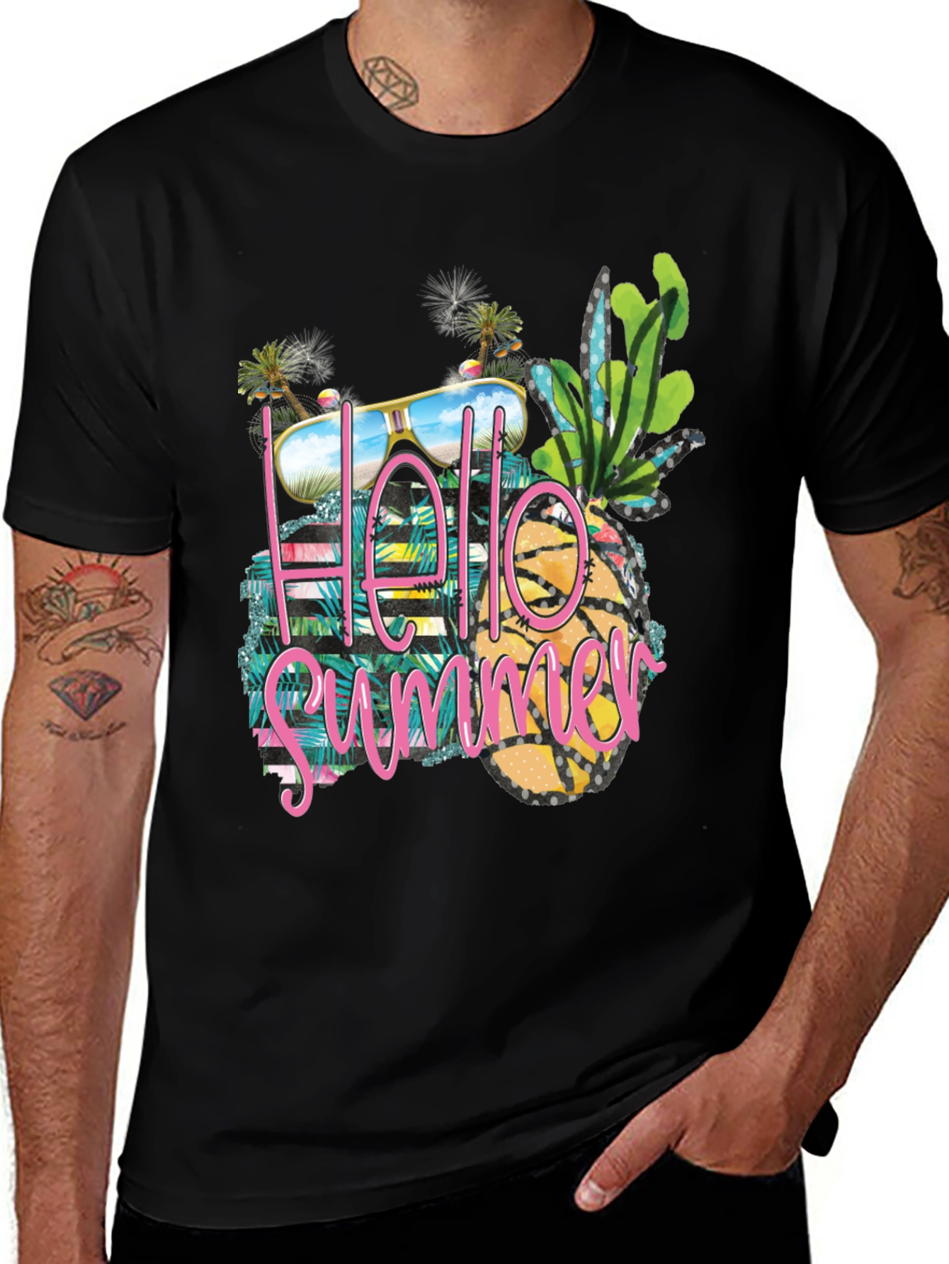 Hello Summer Graphic Tee - Beach Vibes