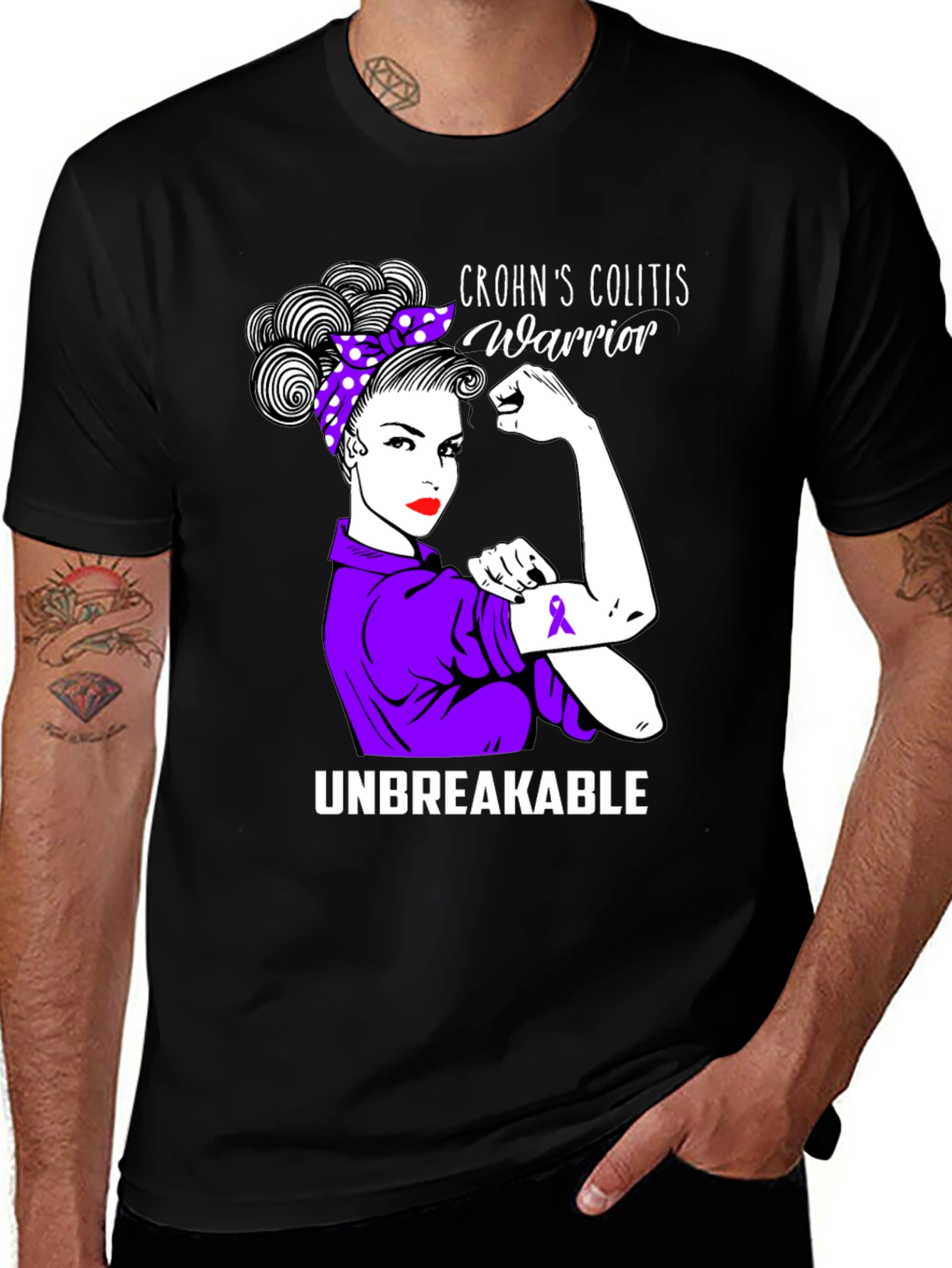 Crohn's Colitis Warrior Unbreakable T-Shirt