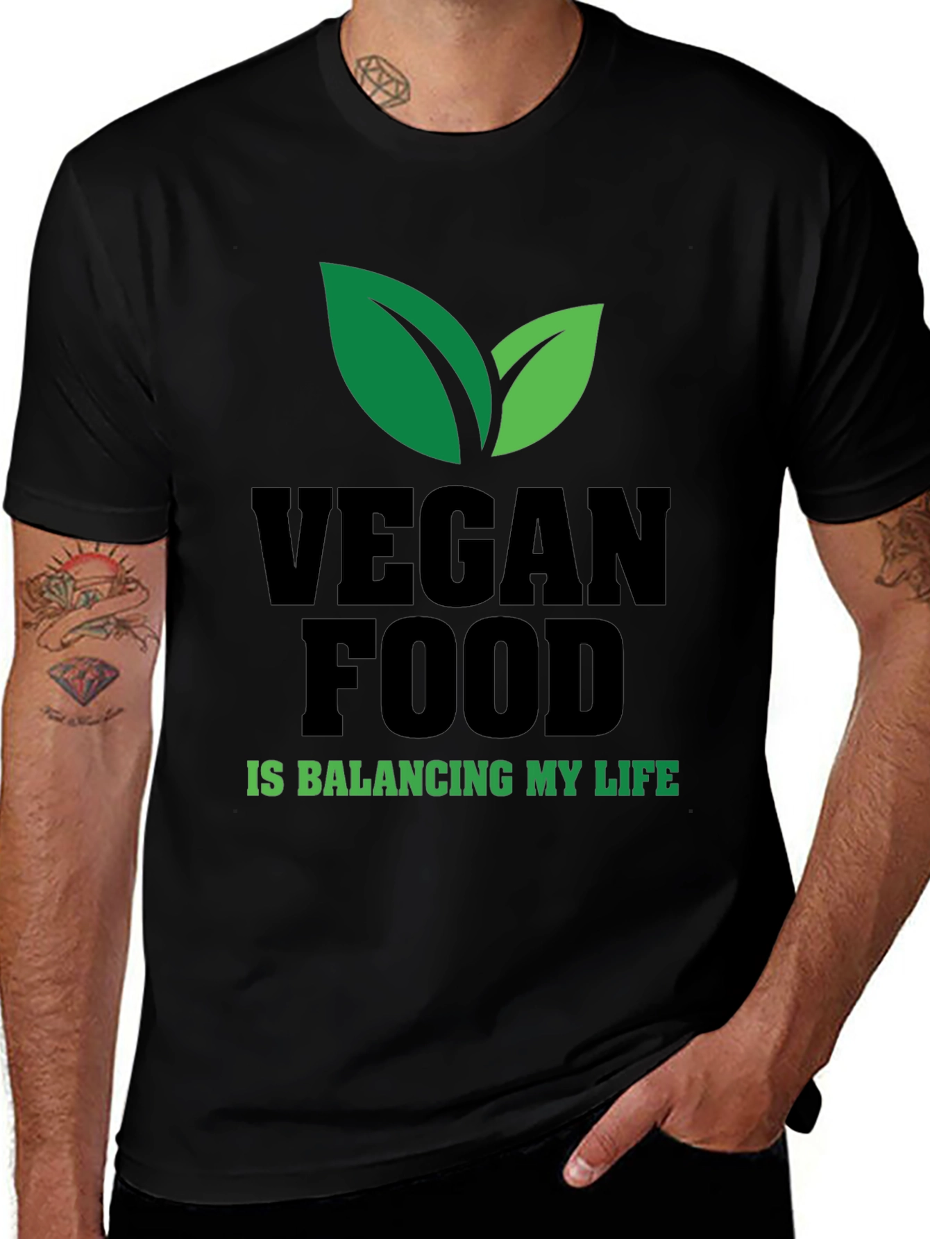 Variant 17 of Vegan Food Balancing Life T-Shirt