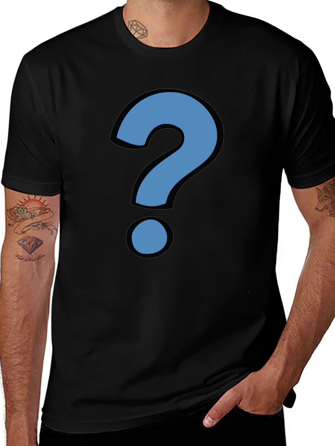 Variant 17 of Mystery T-Shirt - Question Mark Graphic Tee
