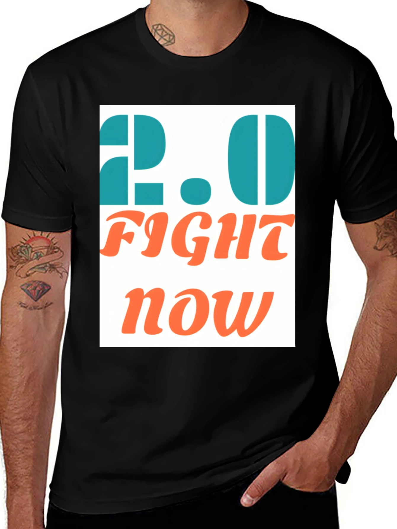 Variant 13 of 2.0 Fight Now Graphic T-Shirt