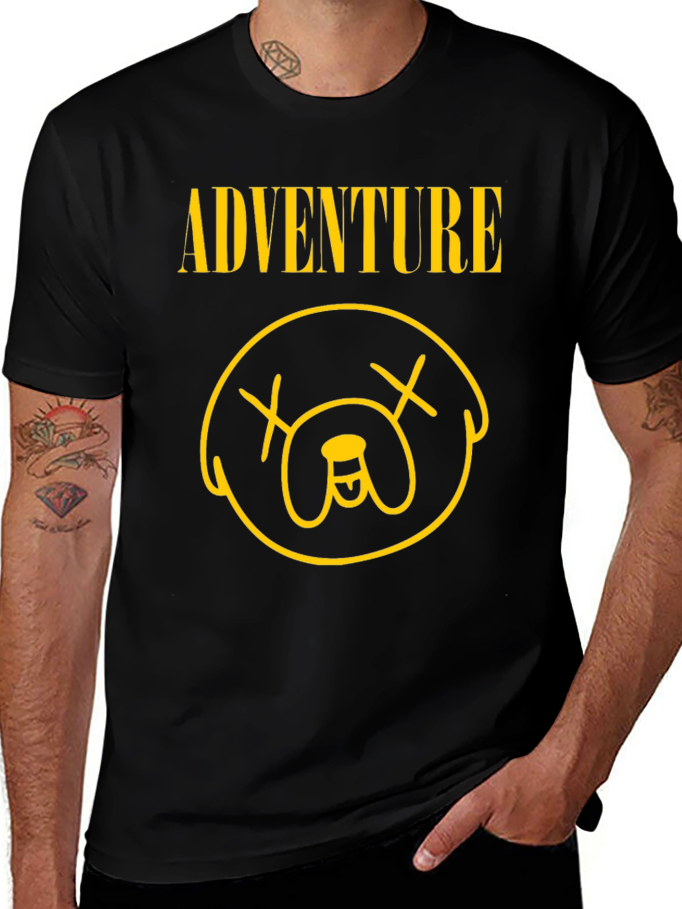 Adventure Time Jake Inspired Graphic Tee