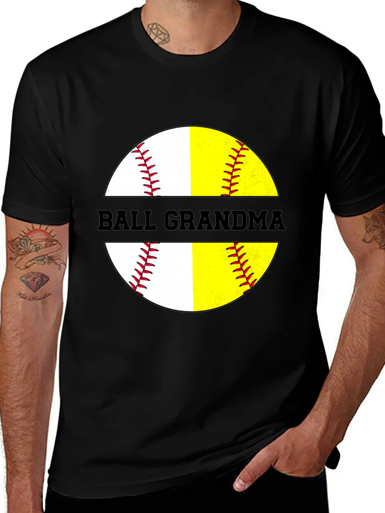 Ball Grandma Softball T-Shirt