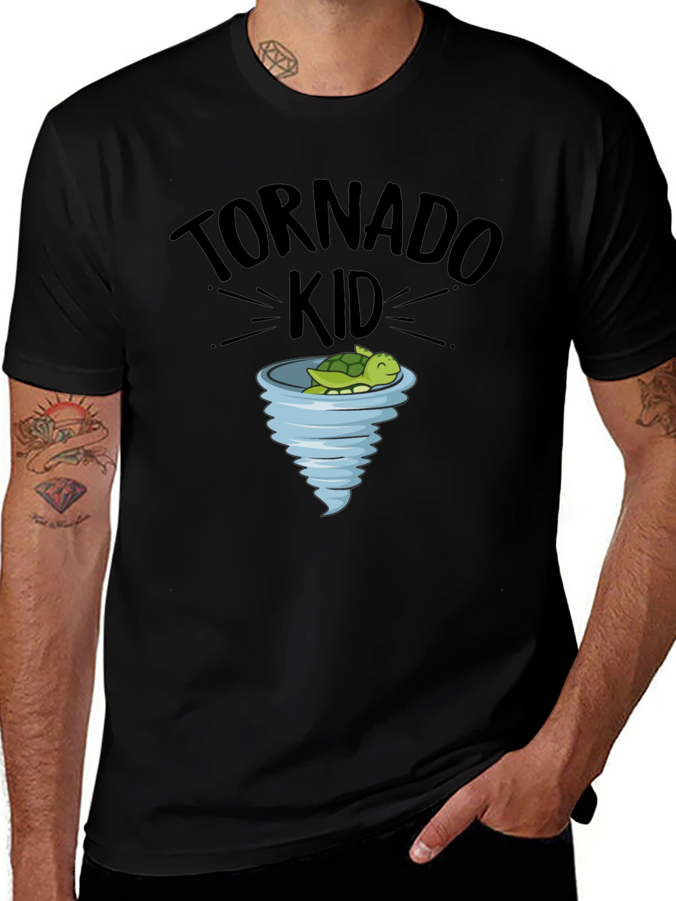 Tornado Kid Turtle Graphic T-Shirt