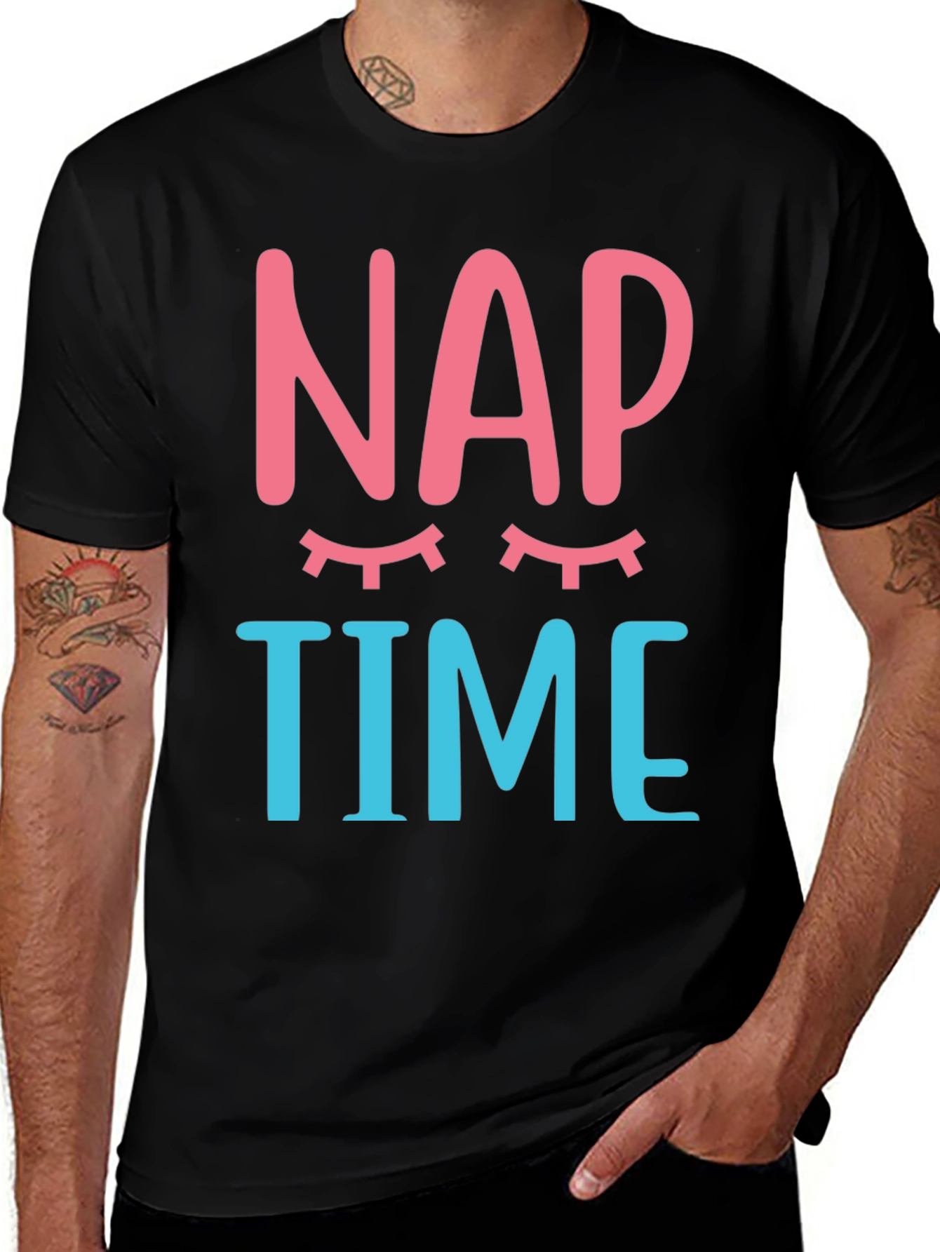 Variant 7 of Nap Time Graphic Tee - Sleepy Eyes T-Shirt