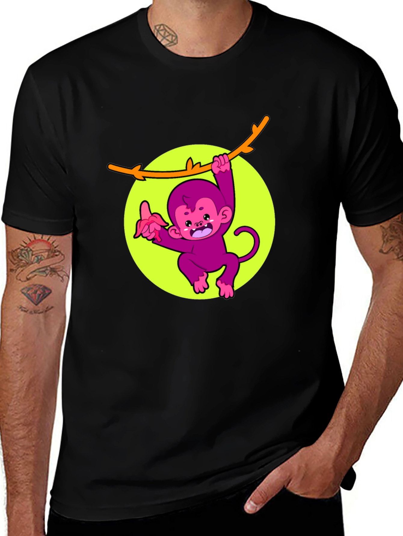 Variant 5 of Monkeying Around Tee - Cartoon Primate T-Shirt