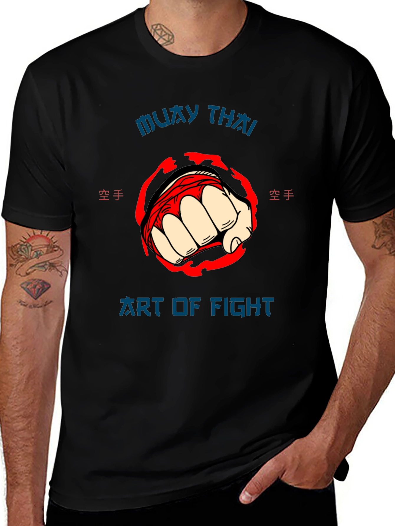 Muay Thai Art of Fight Graphic T-Shirt